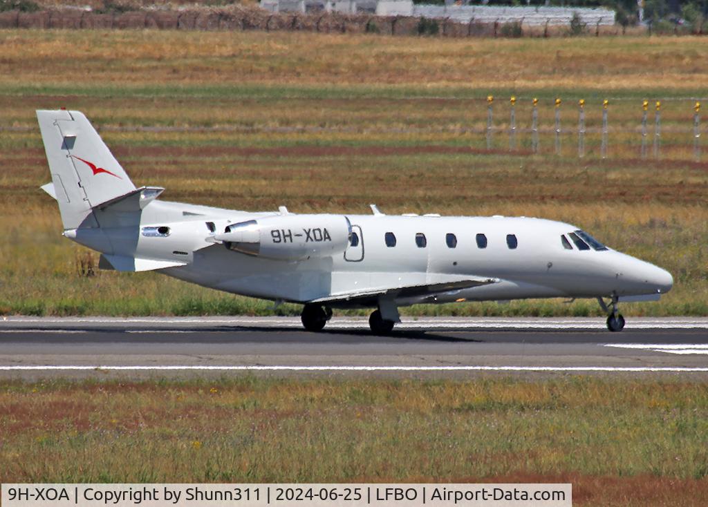 9H-XOA, 2006 Cessna Citation XLS C/N 560-5615, Landing rwy 14R