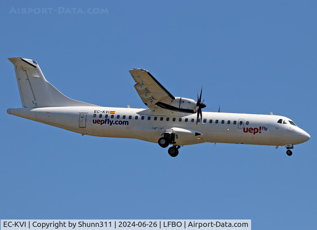 EC-KVI, 2008 ATR 72-212A C/N 824, Landing rwy 14R