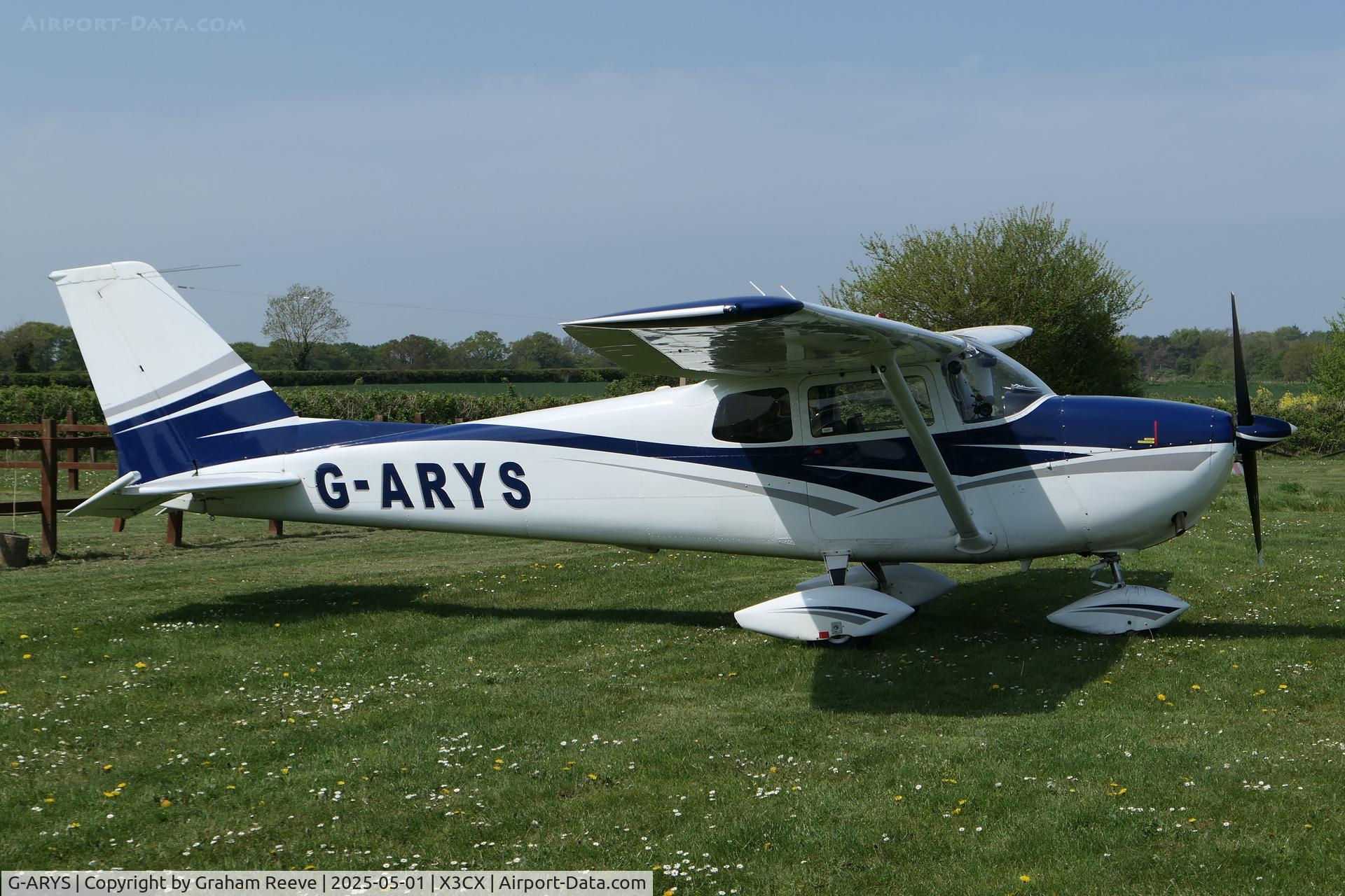 G-ARYS, 1962 Cessna 172C C/N 17249291, Parked at Northrepps.