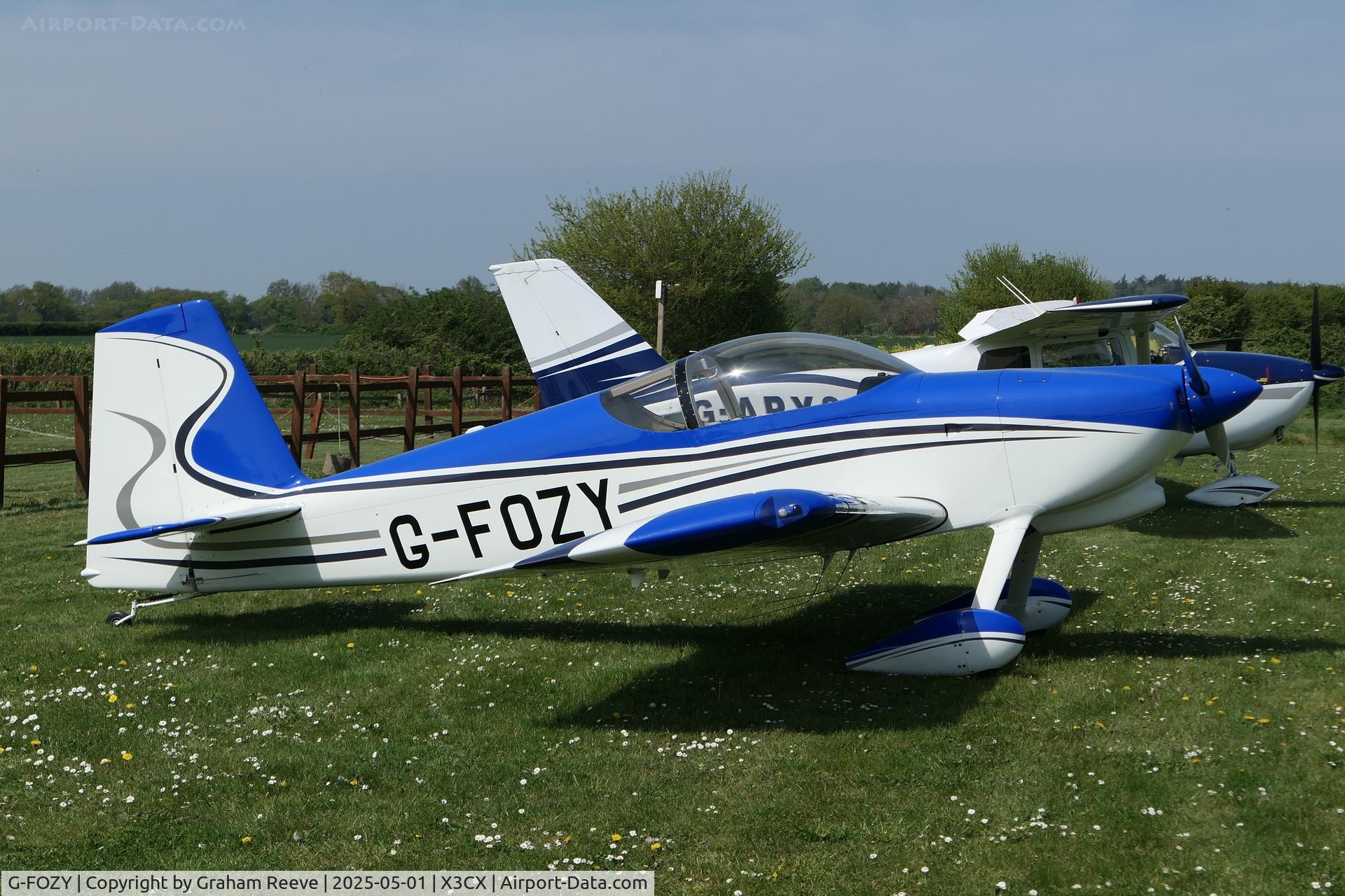 G-FOZY, 2012 Vans RV-7 C/N PFA 323-14150, Parked at Northrepps.