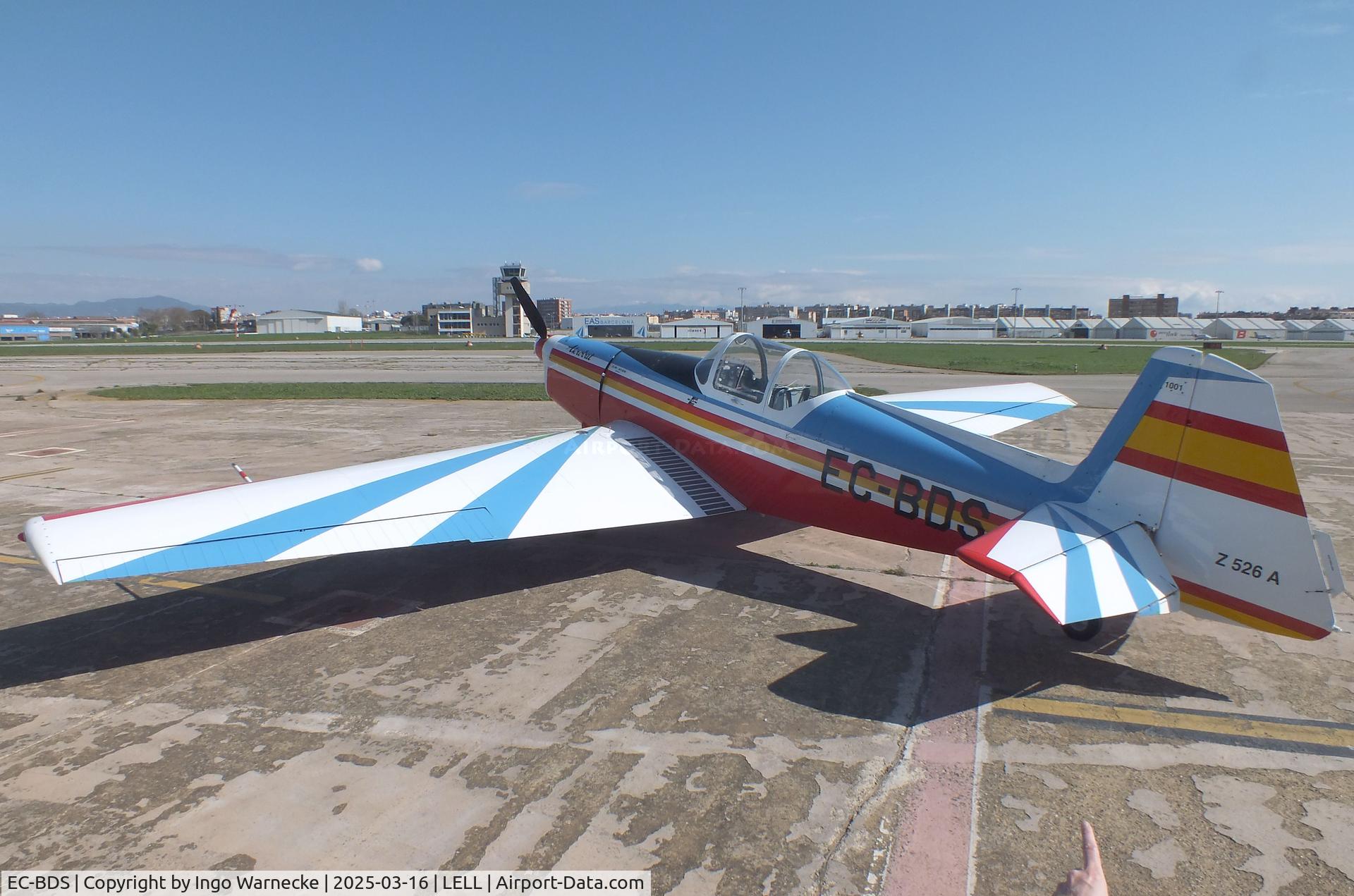 EC-BDS, 1966 Zlin Z-526A Akrobat C/N 1001, Zlin Z-526A Akrobat of the FPAC Aeronautical Museum of Catalonia at the March 2025 FPAC Open Day at Sabadell Airport