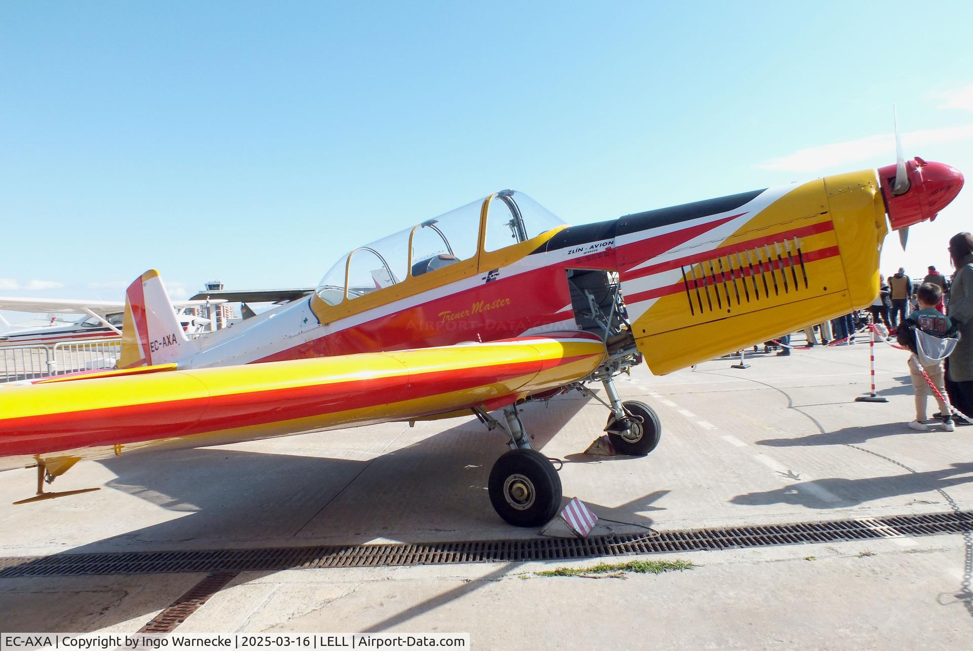 EC-AXA, Zlin Z-326 Trener Master C/N 861, Zlin Z-326 Trener Master of the FPAC Aeronautical Museum of Catalonia at the March 2025 FPAC Open Day at Sabadell Airport