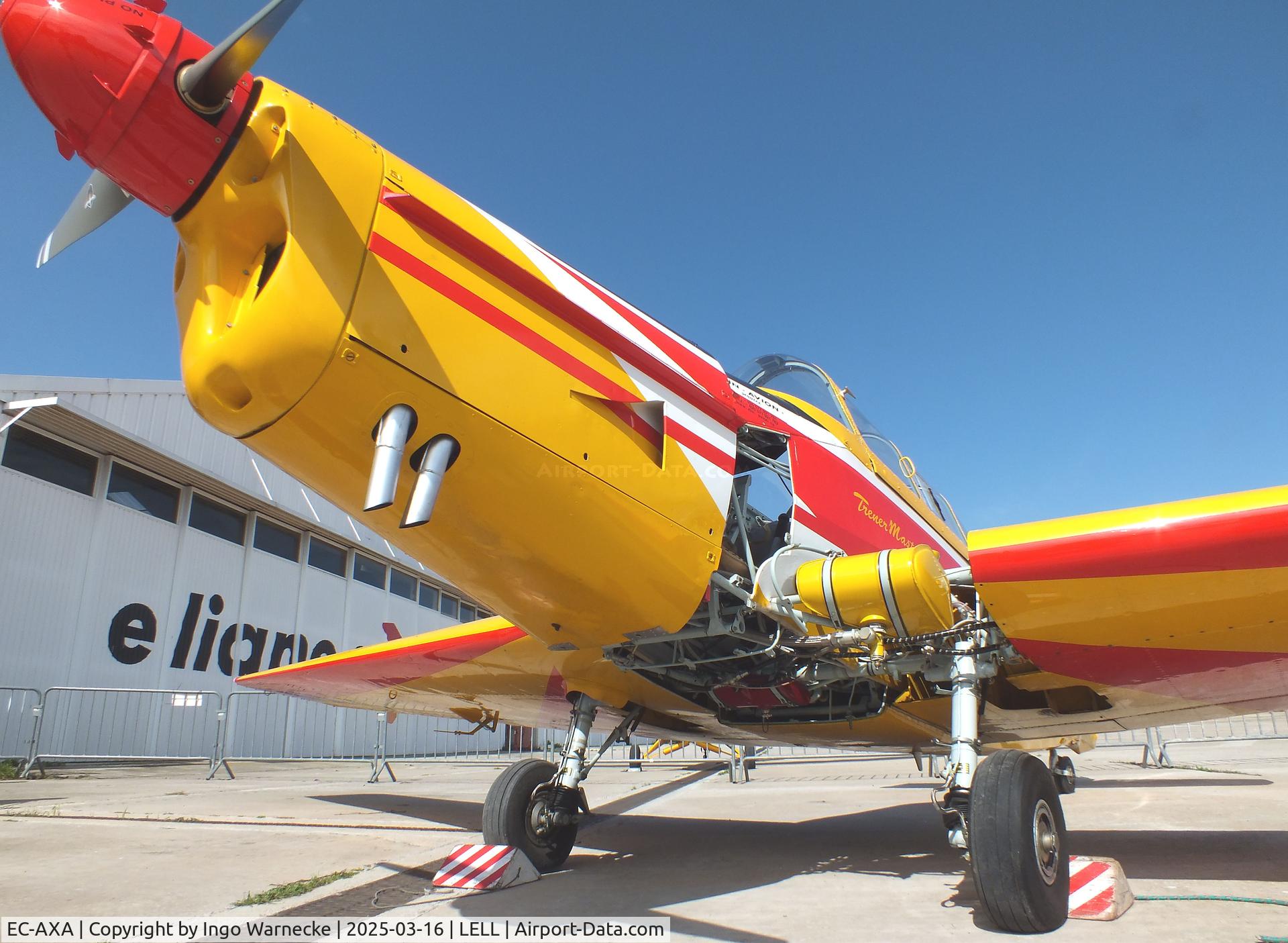 EC-AXA, Zlin Z-326 Trener Master C/N 861, Zlin Z-326 Trener Master of the FPAC Aeronautical Museum of Catalonia at the March 2025 FPAC Open Day at Sabadell Airport