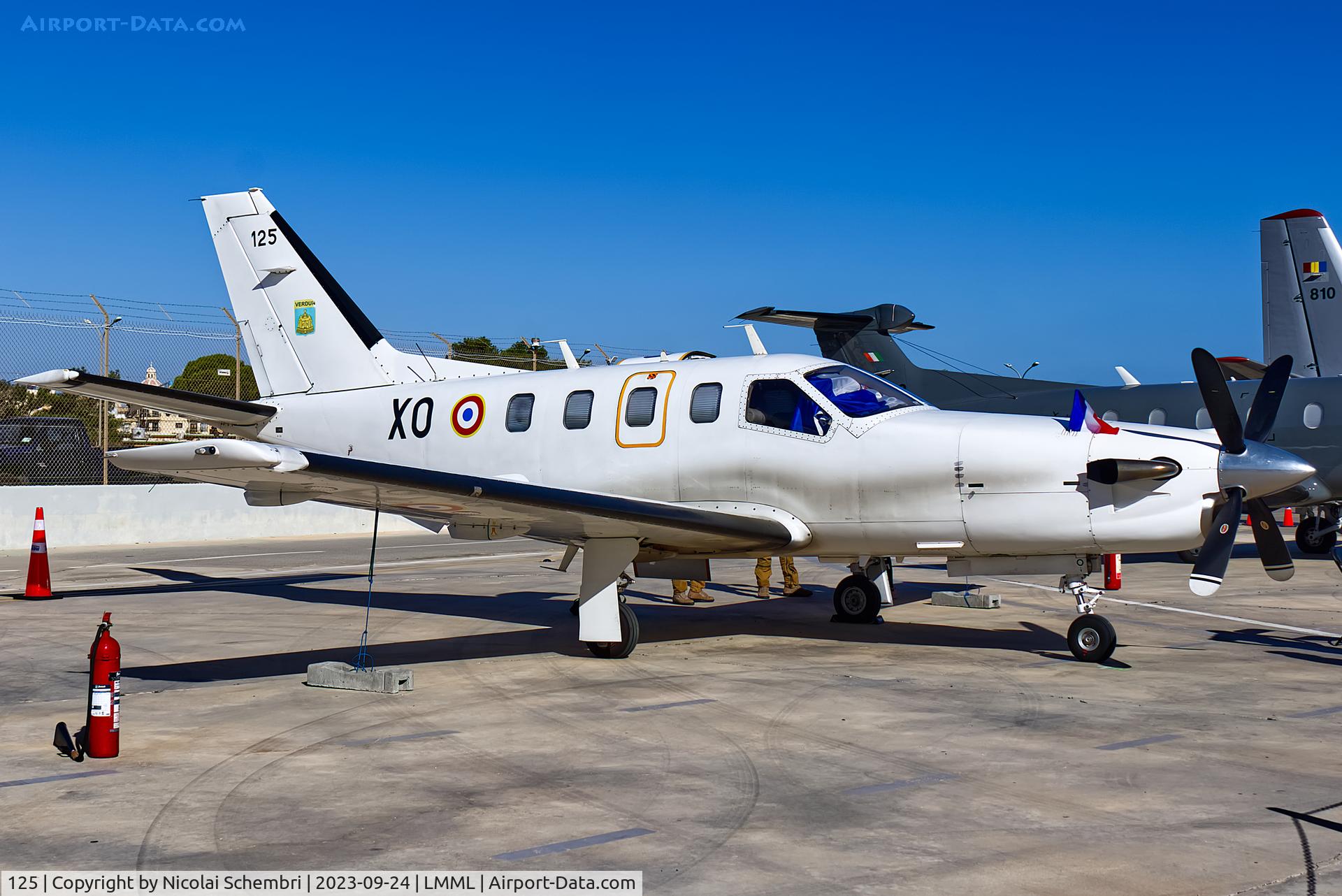 125, Socata TBM-700A C/N 125, Static display at the Malta International Airshow 2023.