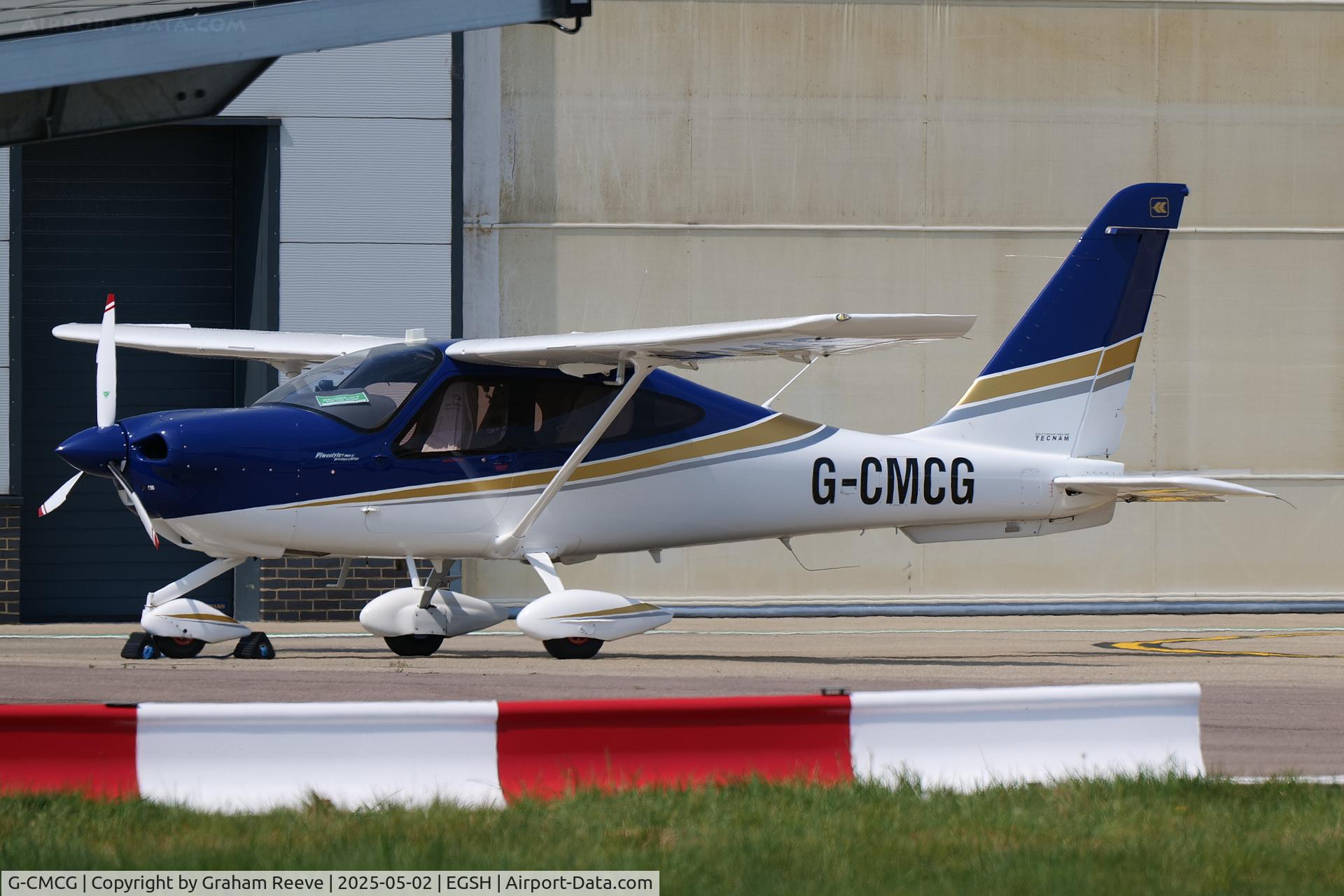 G-CMCG, 2021 Tecnam P-2010 TDi C/N 146, Parked at Norwich.