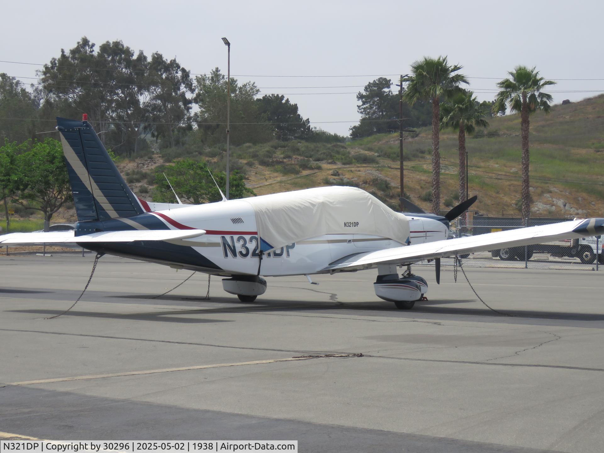 N321DP, 1979 Piper PA-32-300 Cherokee Six C/N 32-7940032, Covered & parked