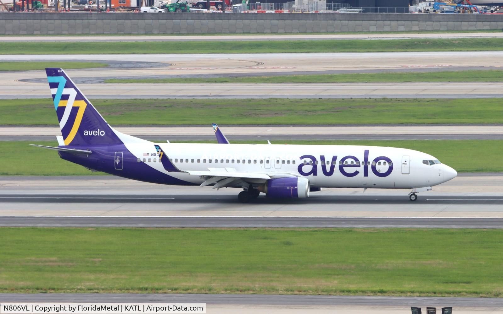 N806VL, 2006 Boeing 737-8EH C/N 34656, VXP 738 zx hvn-atl