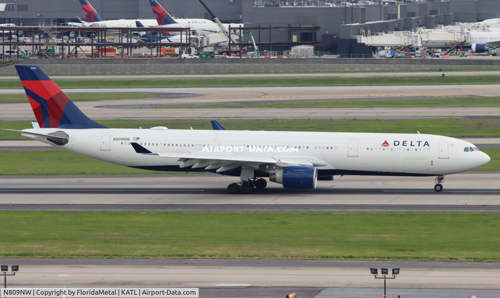 N809NW, 2005 Airbus A330-323 C/N 663, DAL A333 zx ams, eham-atl