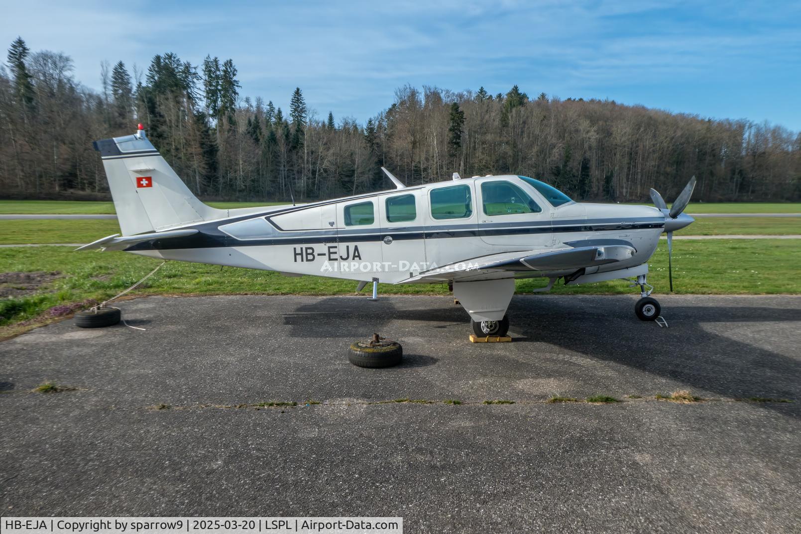 HB-EJA, 1980 Beech A36 Bonanza 36 C/N E-1669, HB-registered since 1980-02-14
