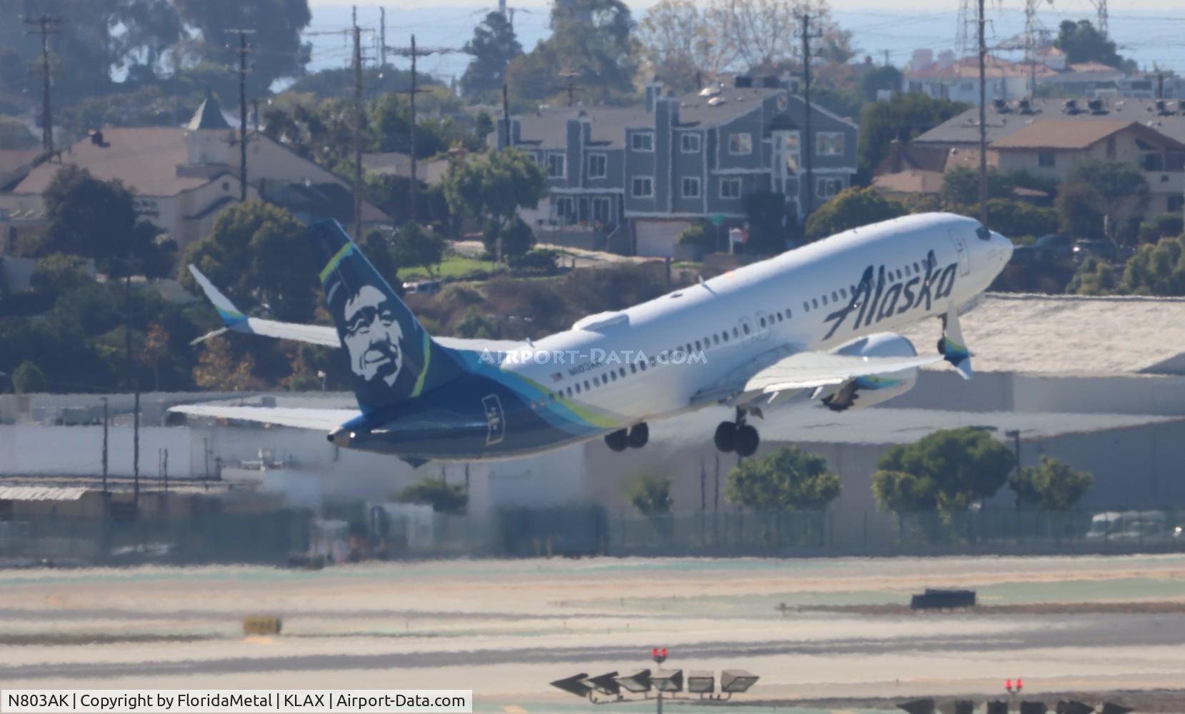 N803AK, 2024 Boeing 737-8 MAX C/N 67803, ASA 737-8 zx lax-sea