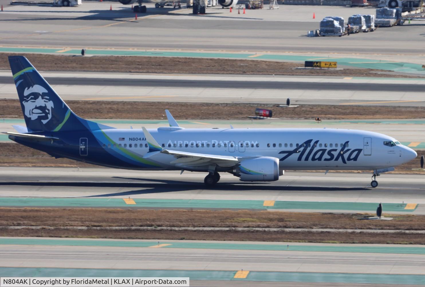 N804AK, 2024 Boeing 737-8 MAX C/N 67804, ASA 737-8 zx lax-pvr, mmpr