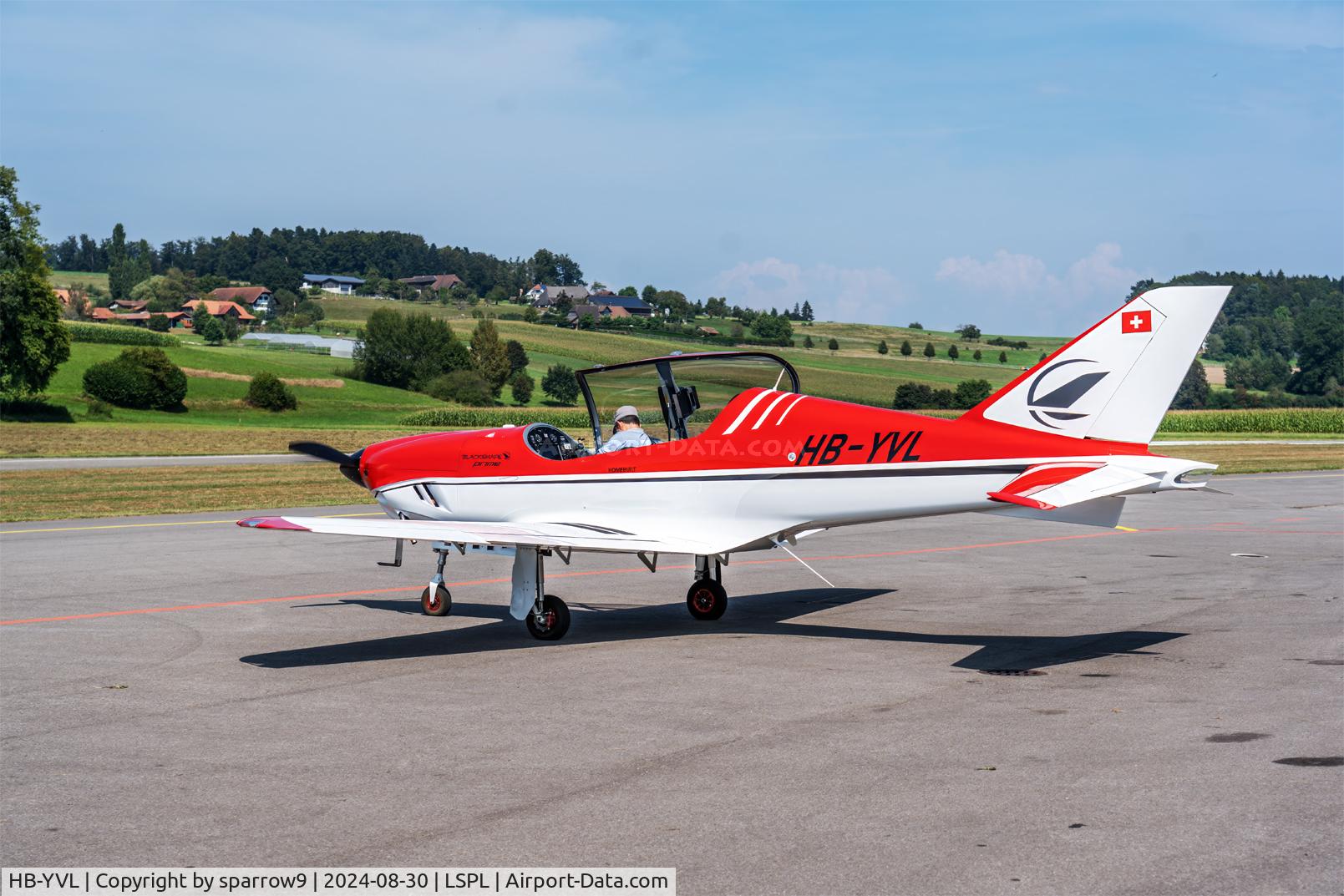 HB-YVL, 2023 Blackshape Prime 100 C/N 054, A sleek plane at Langenthal-Bleienbach. HB-registered since 2023-03-15