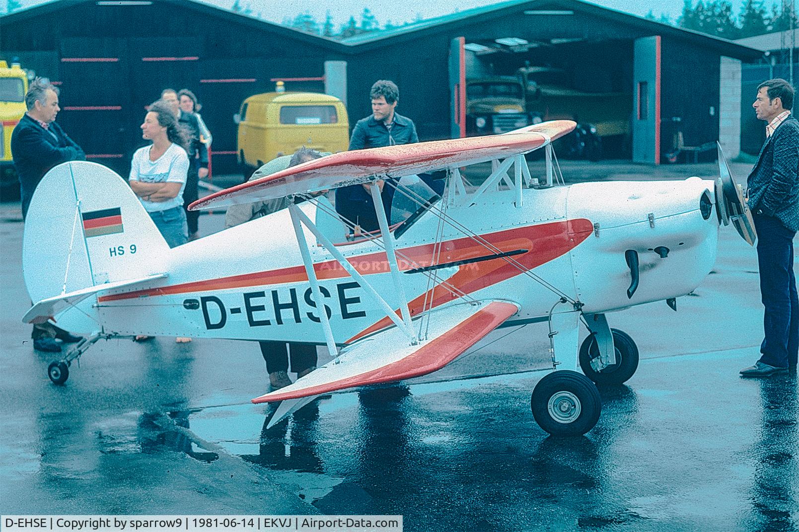 D-EHSE, Schönenberg HS-9 C/N 1, KZ-Rally 1981. Three months later the aircraft crashed. Scanned from a slide.