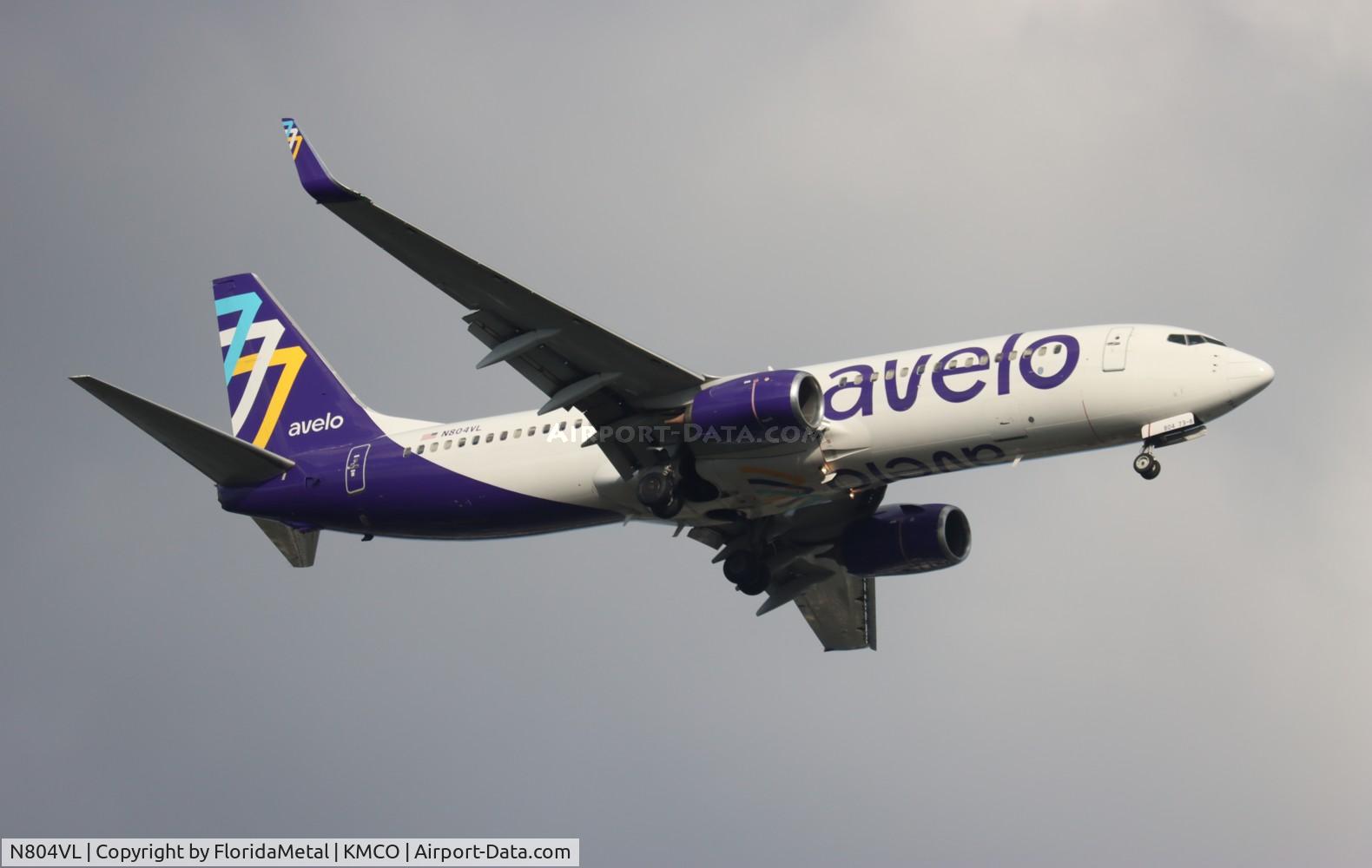 N804VL, 2012 Boeing 737-86N(WL) C/N 38030, VXP 738 zx ilm-mco
