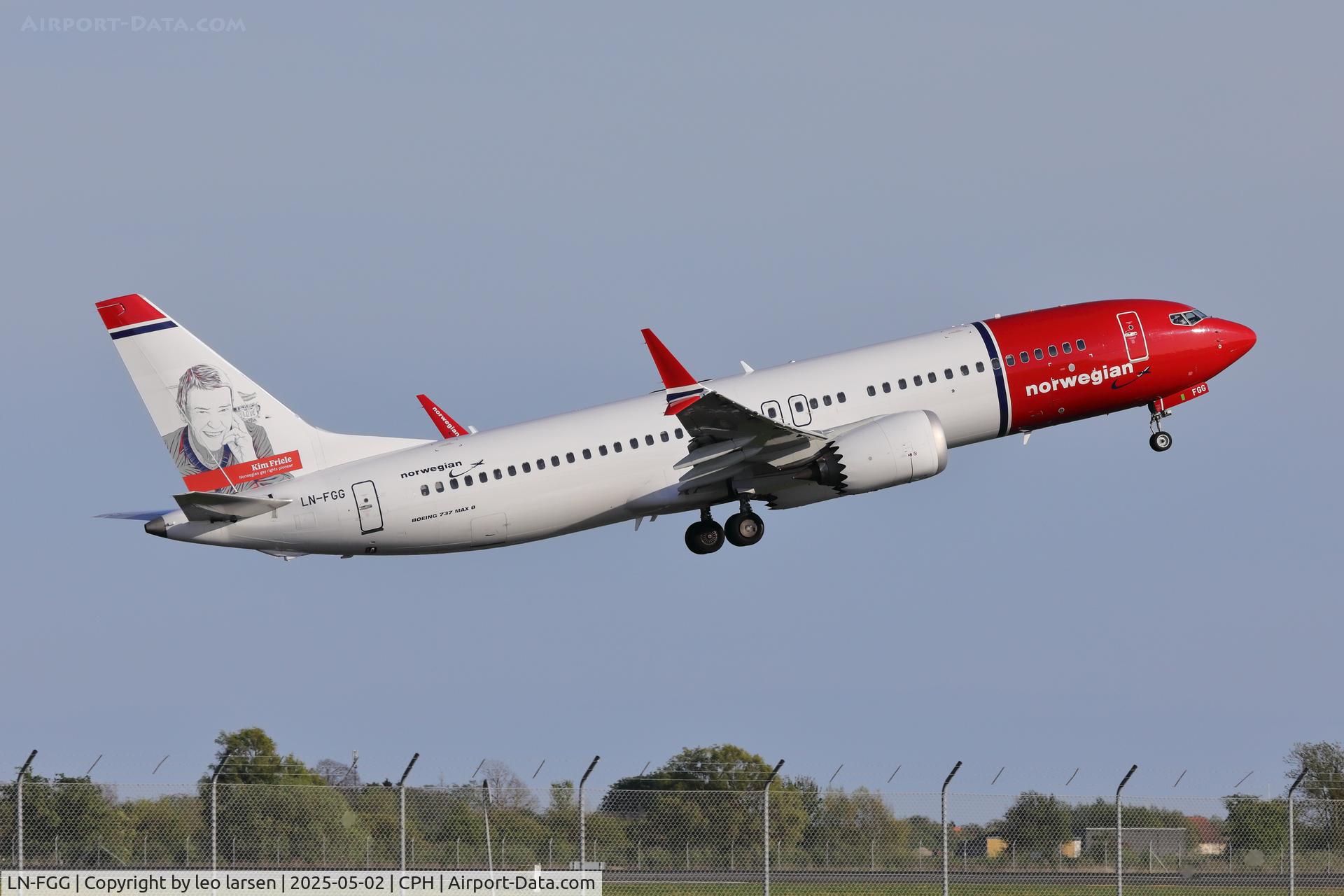 LN-FGG, 2021 Boeing 737-8 MAX C/N 43343, Copenhagen 2.5.2025