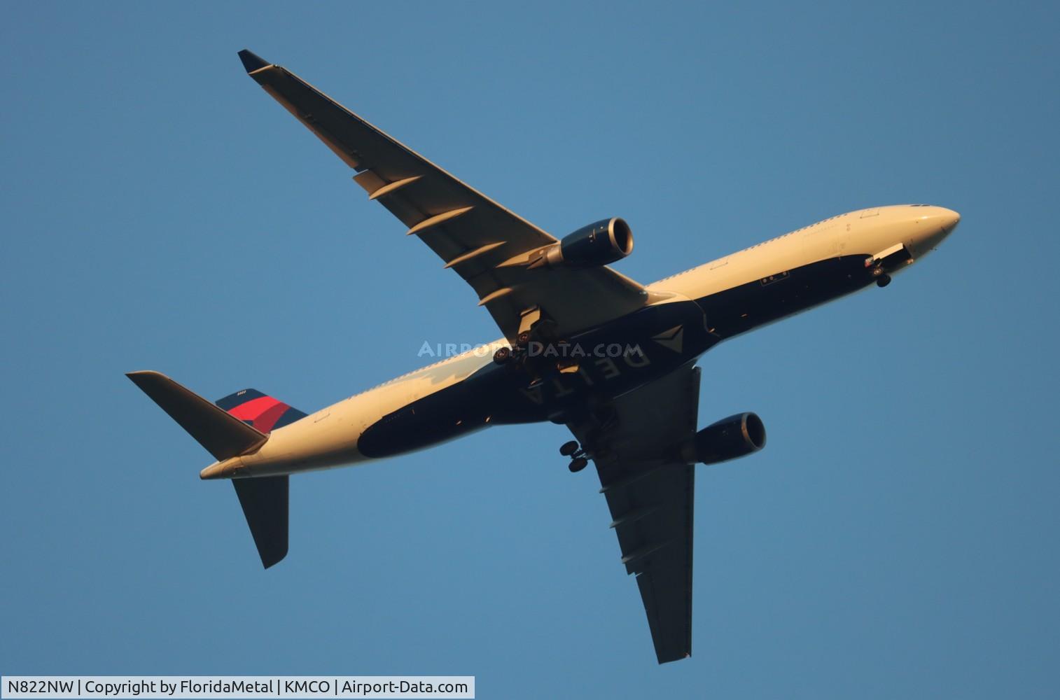 N822NW, 2015 Airbus A330-302 C/N 1627, DAL A333 zx ams, eham-mco