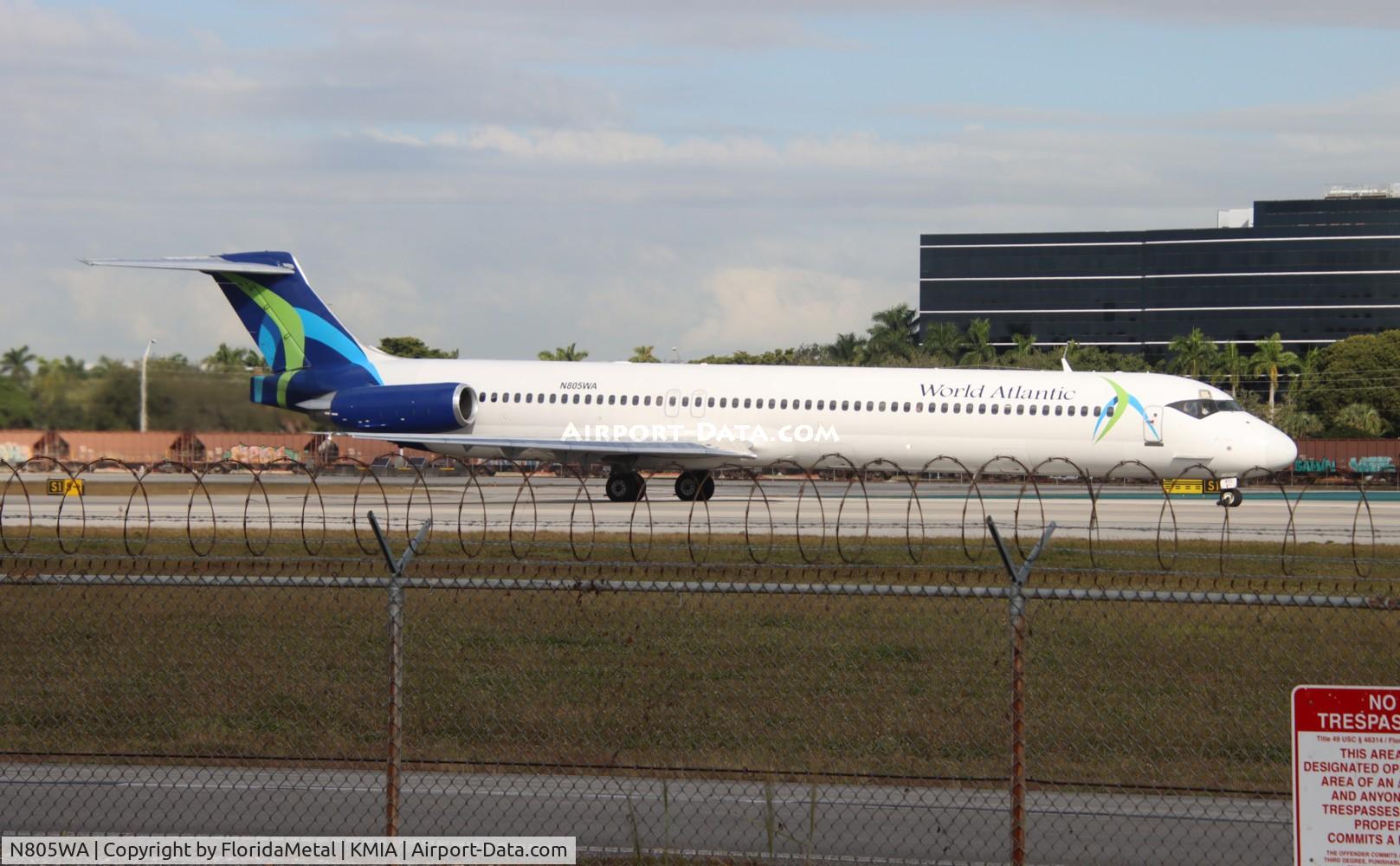 N805WA, 1996 McDonnell Douglas MD-83 (DC-9-83) C/N 53470, WAL MD-83 zx mia-hav, muha