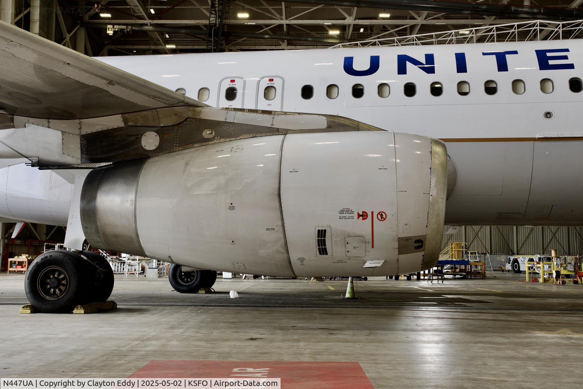 N447UA, 1998 Airbus A320-232 C/N 836, SFO 2025