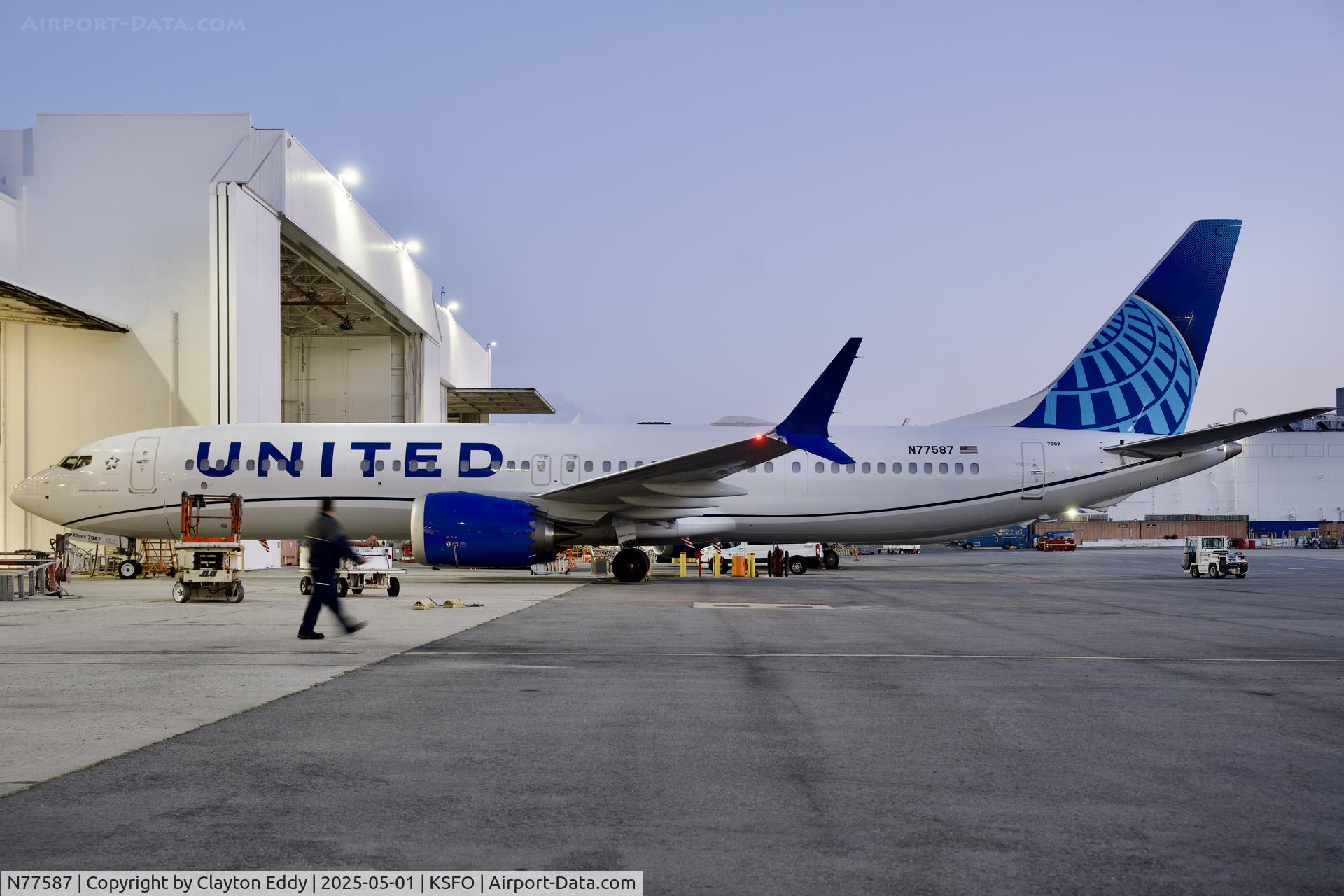 N77587, 2024 Boeing 737 MAX 9 C/N 67631, SFO 2025