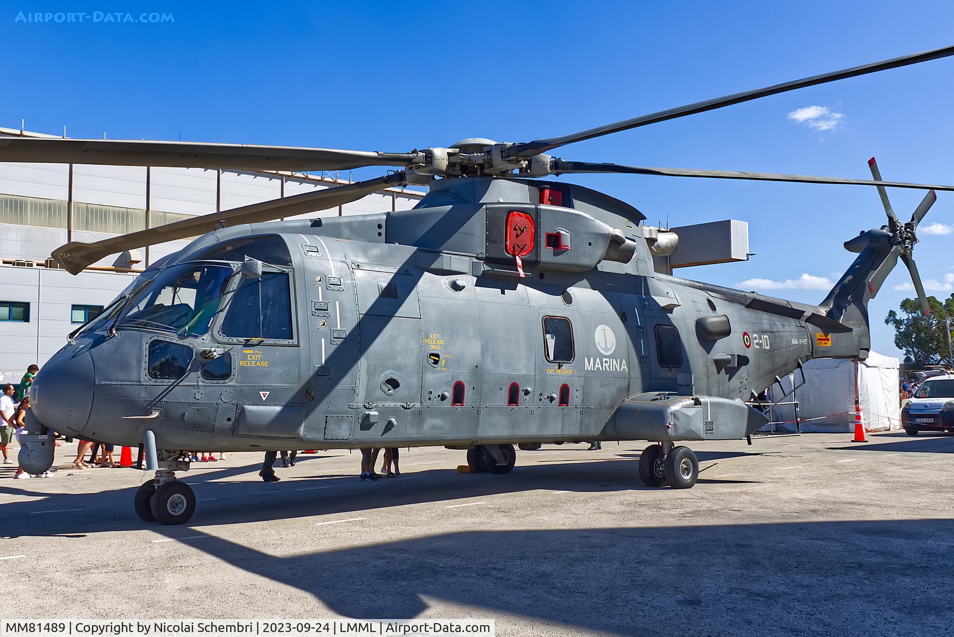 MM81489, AgustaWestland EH-101 Mk.112 ASuW/E C/N 50070/112002, Static display at the Malta International Airshow 2023.