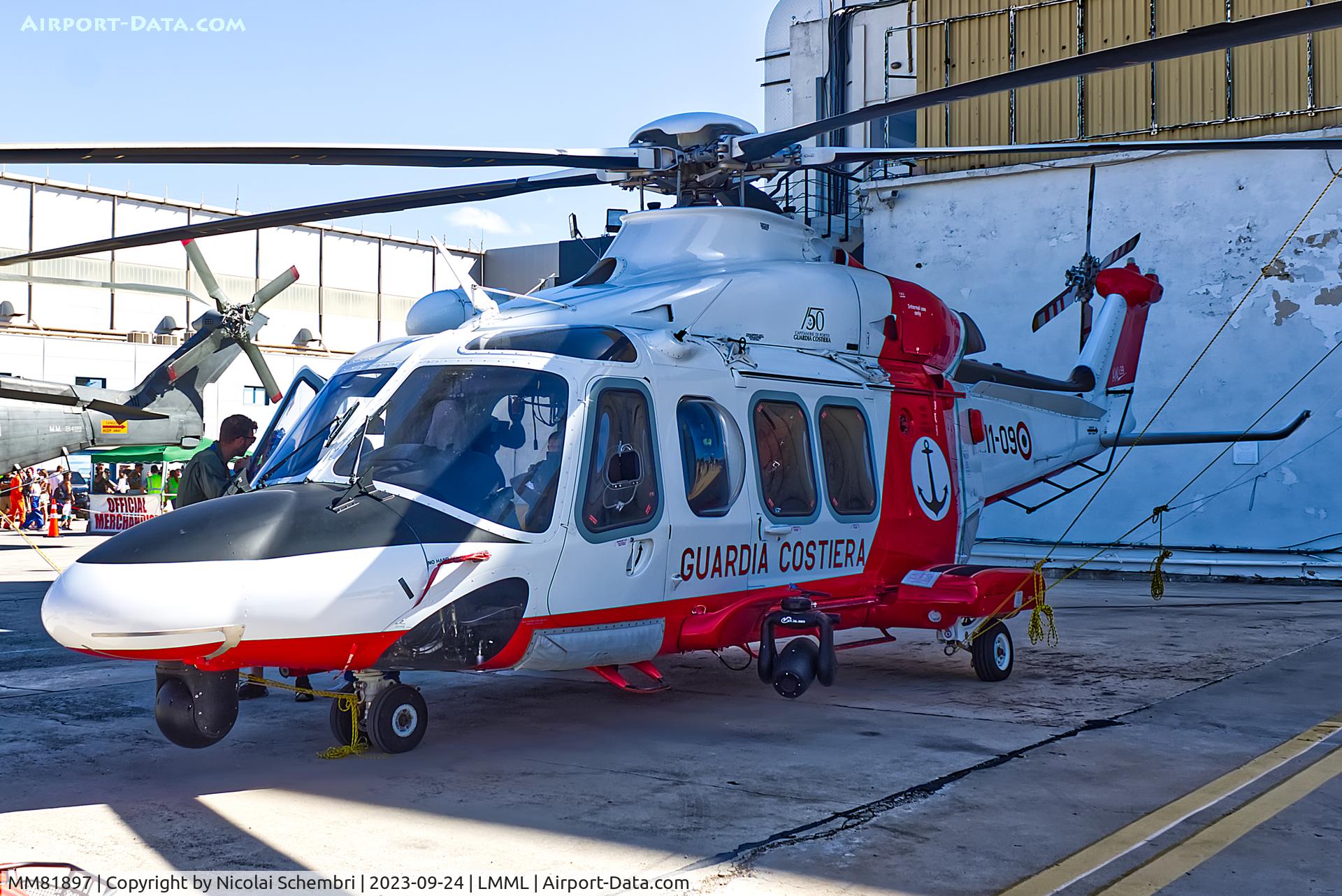 MM81897, 2016 AgustaWestland AW-139CP Nemo C/N 31622, Static display at the Malta International Airshow 2023.
