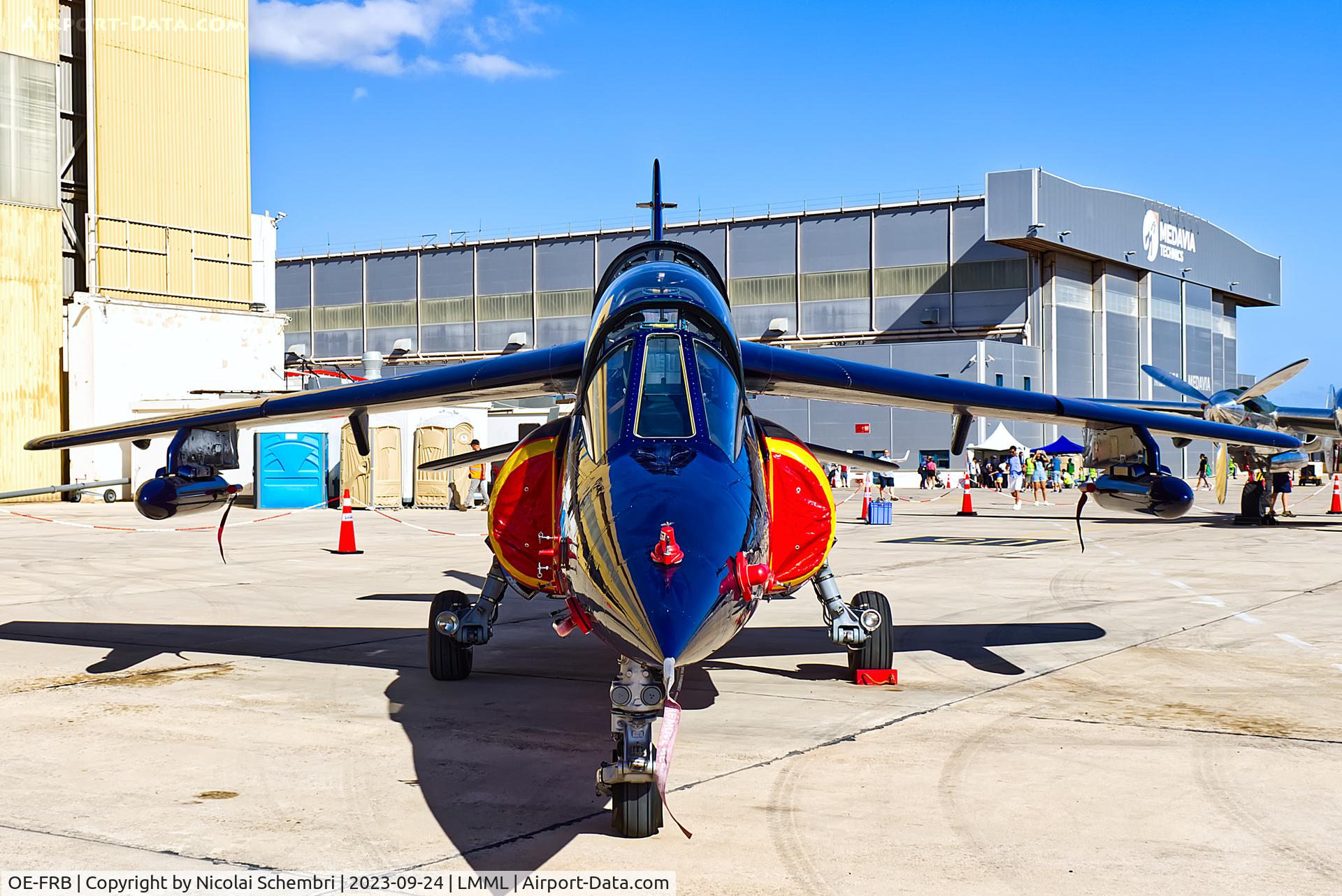 OE-FRB, Dassault-Dornier Alpha Jet A C/N 0130, Static display at the Malta International Airshow 2023.