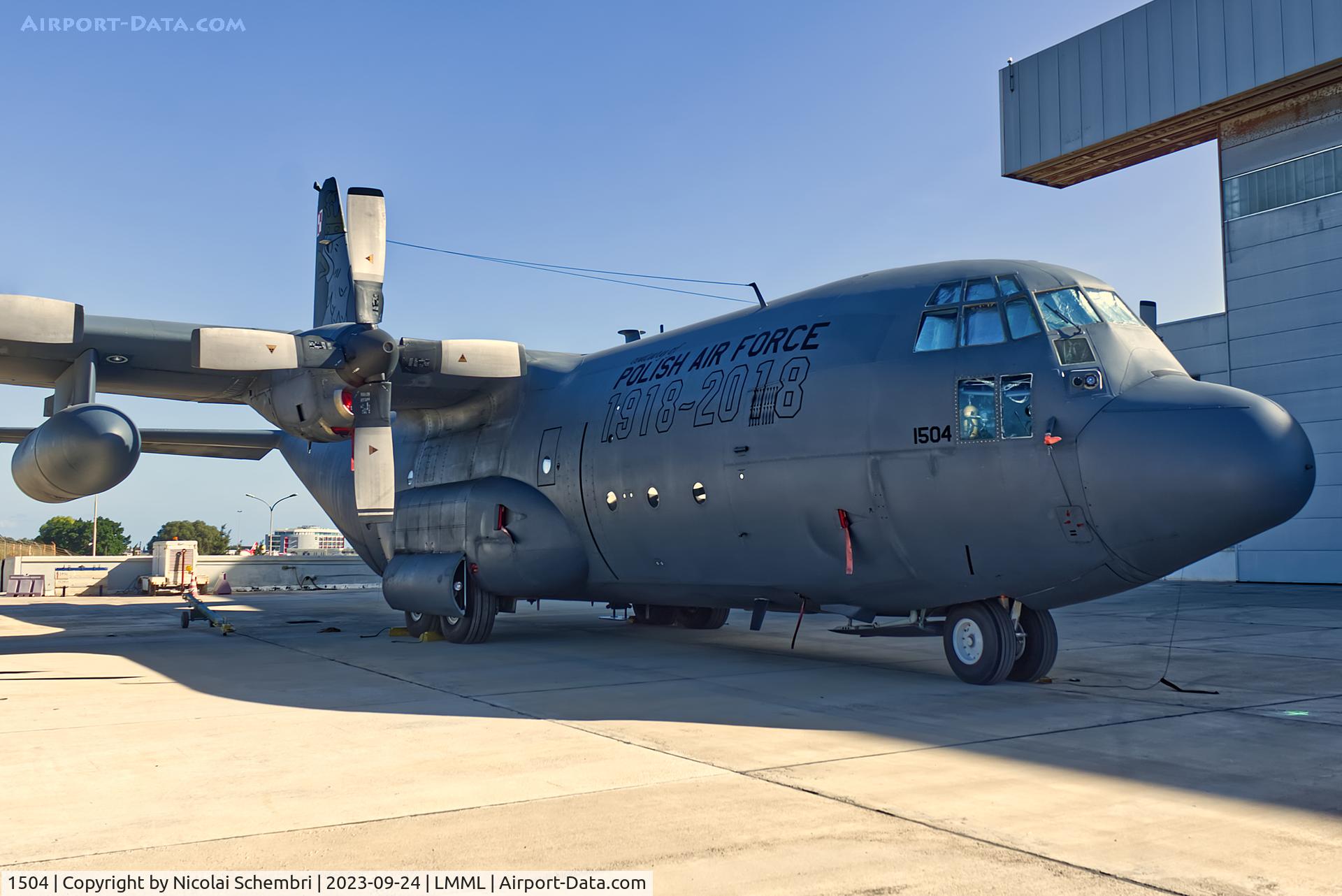 1504, 1973 Lockheed HC-130H Hercules C/N 382-4529, Static display at the Malta International Airshow 2023.