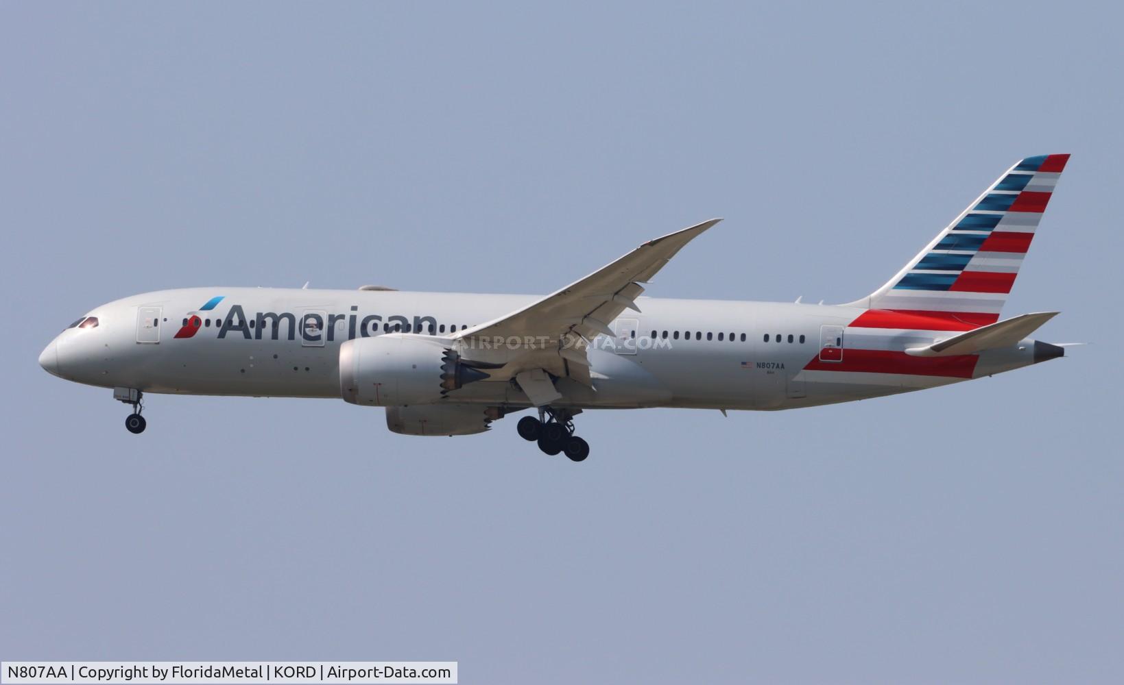 N807AA, 2015 Boeing 787-8 Dreamliner C/N 40625, AAL 788 zx cdg, lfpg-ord