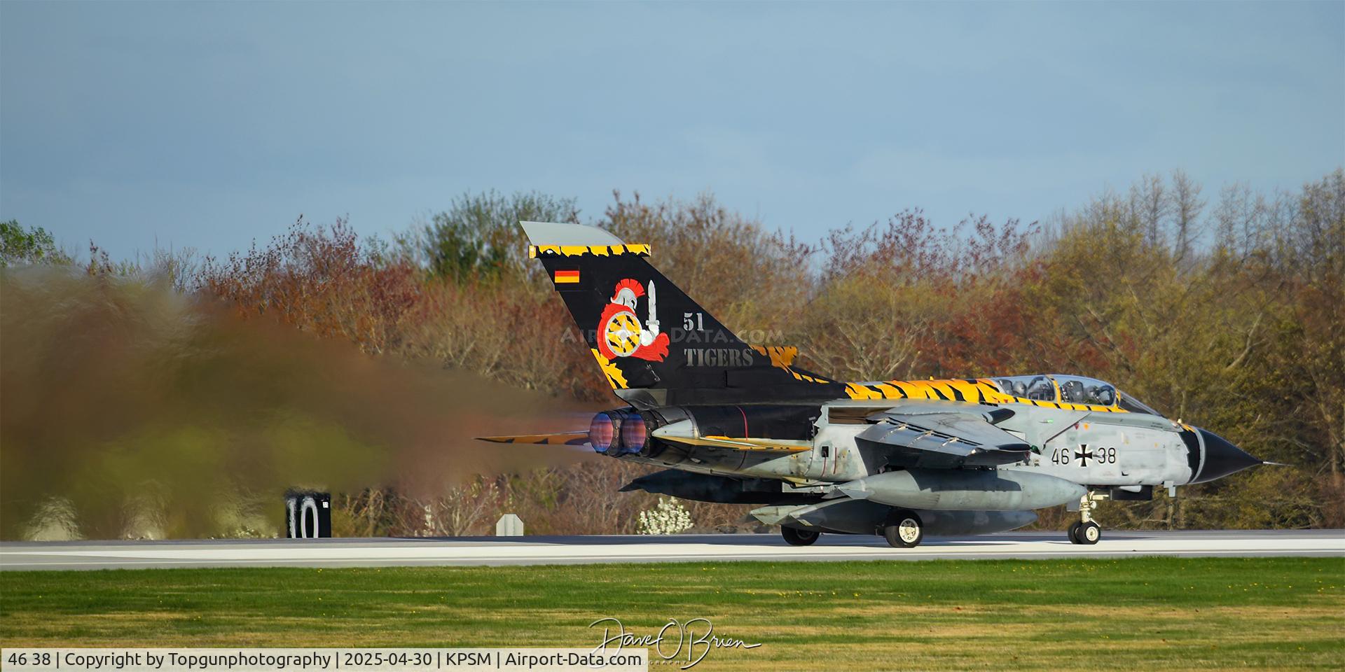 46 38, Panavia Tornado ECR C/N 856/GS271/4338, GAMF53 blasting out of Pease waking the neighbors