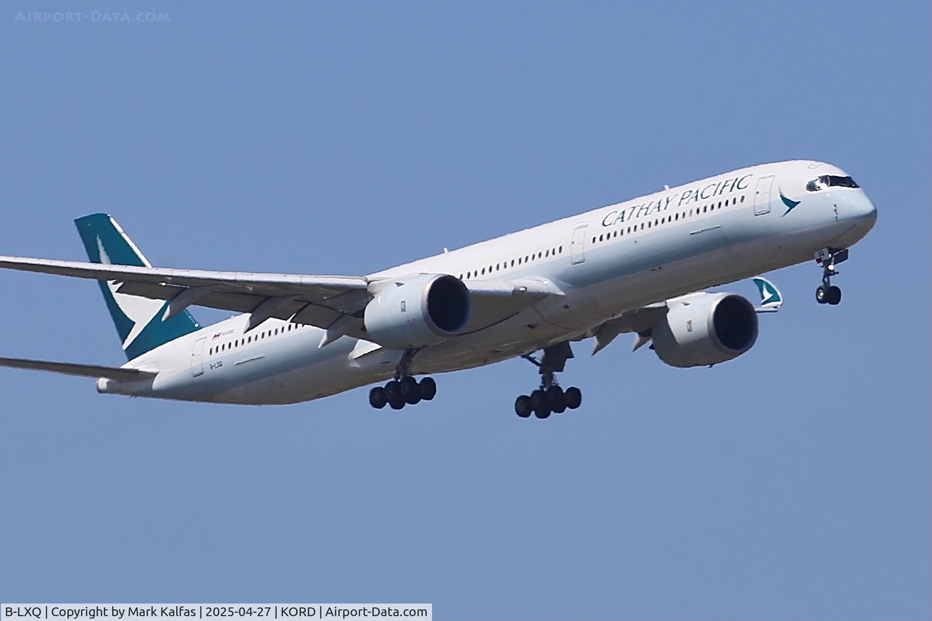B-LXQ, 2022 Airbus A350-1000 C/N 509, A35K Cathay Pacific Airbus A350-1000 B-LXQ 10C approach KORD.
