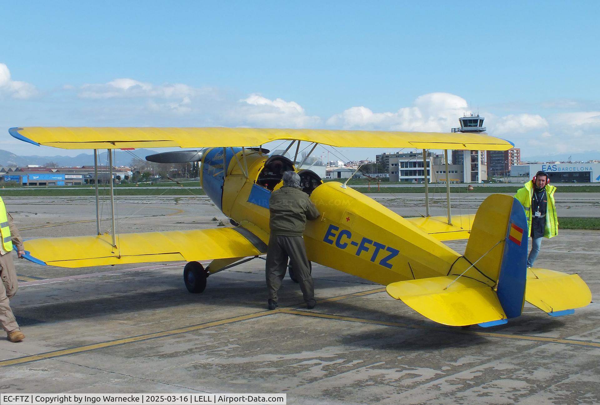 EC-FTZ, CASA 1-131E Jungmann C/N 2170, CASA 1.131-E2000 (E3B) (spanish license built Bücker Bü 131 Jungmann) of the FPAC Aeronautical Museum of Catalonia at the March 2025 FPAC Open Day at Sabadell Airport