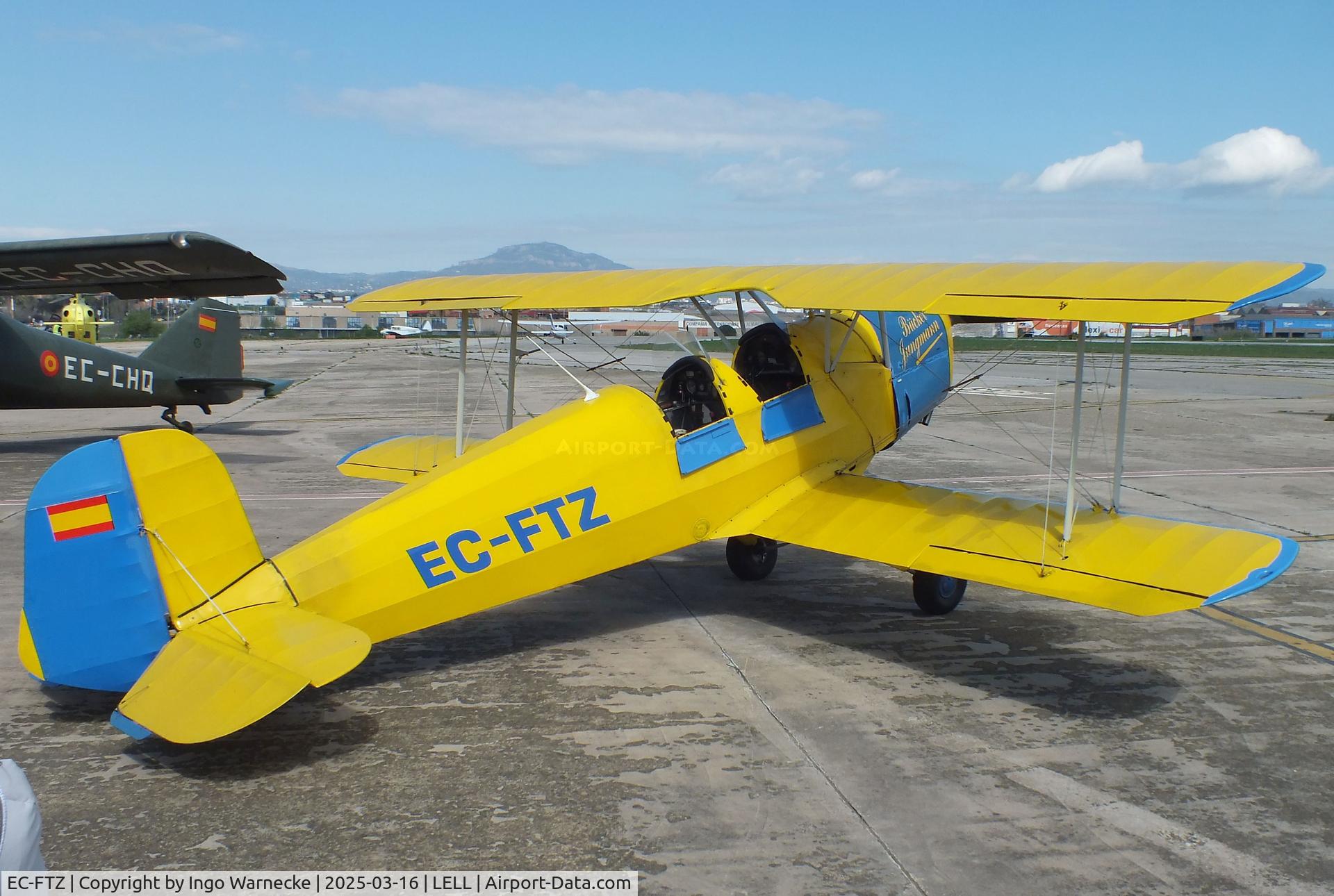 EC-FTZ, CASA 1-131E Jungmann C/N 2170, CASA 1.131-E2000 (E3B) (spanish license built Bücker Bü 131 Jungmann) of the FPAC Aeronautical Museum of Catalonia at the March 2025 FPAC Open Day at Sabadell Airport