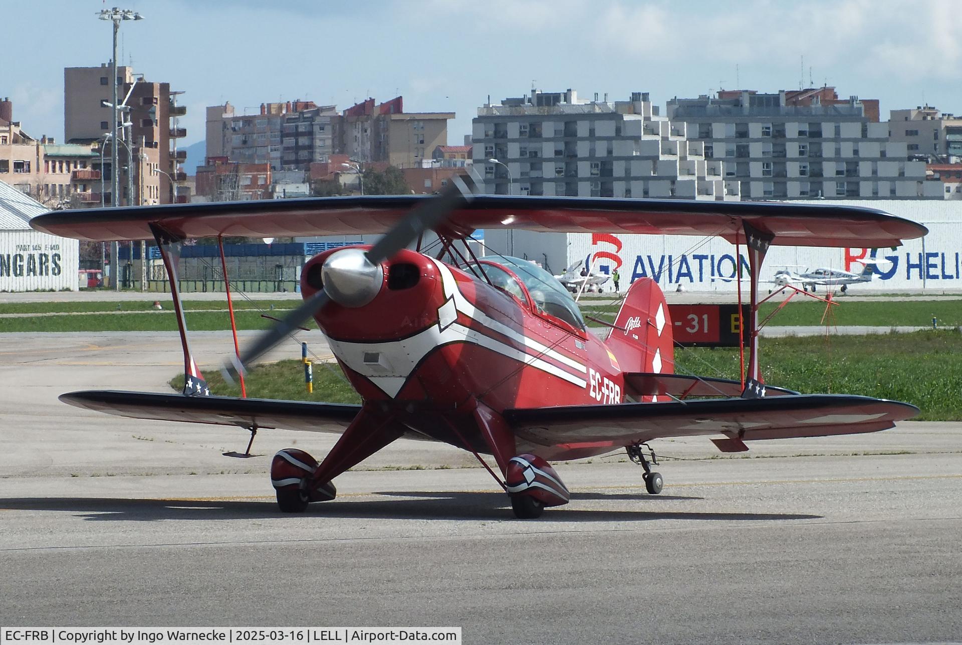 EC-FRB, Aviat Pitts S-2B Special C/N 5263, Aviat Pitts S-2B Special at the March 2025 FPAC Open Day at Sabadell Airport
