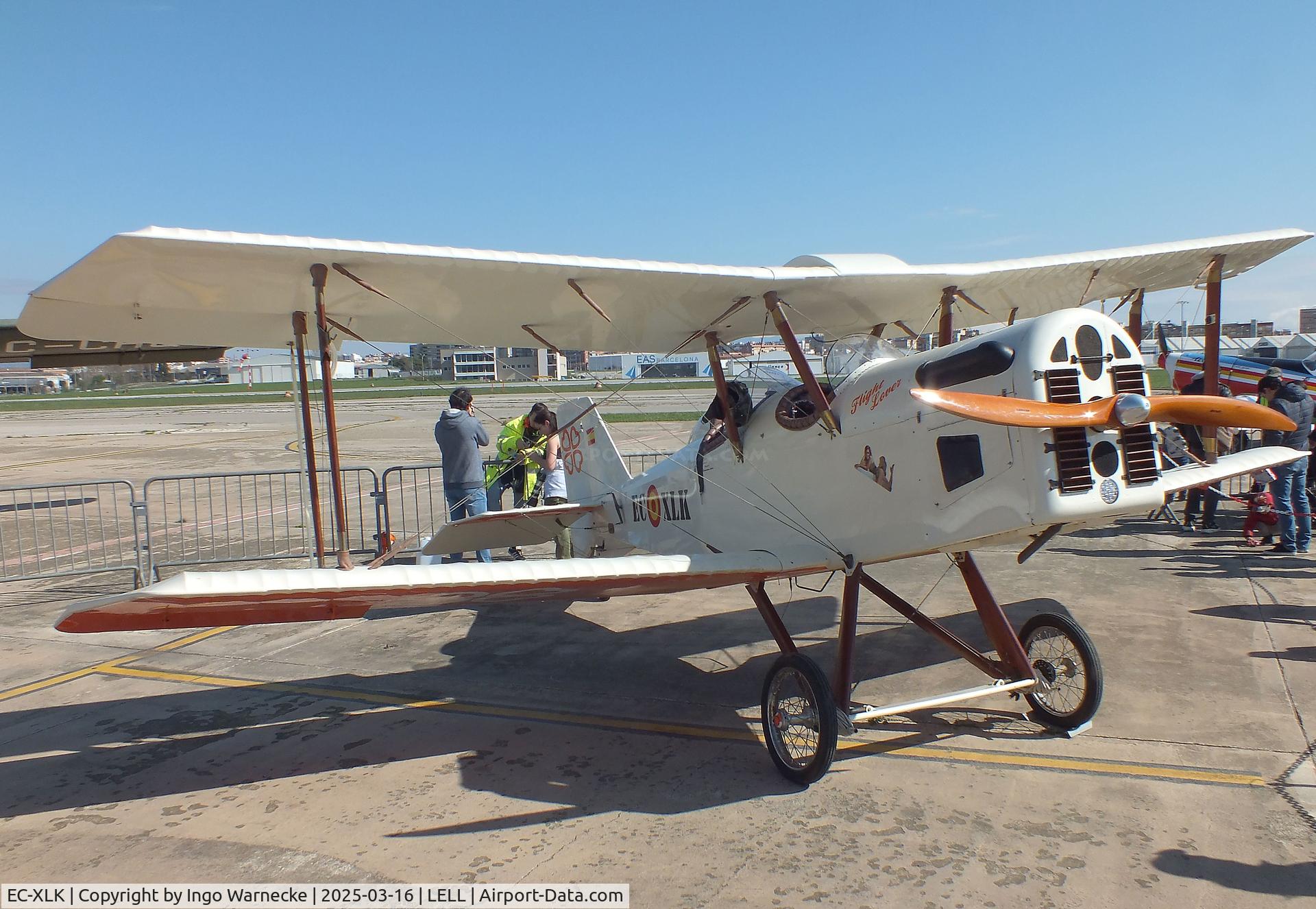 EC-XLK, Tot Bipla SE5 replica C/N 13030-2695, Tot Bipla SE5 replica two-seater at the March 2025 FPAC Open Day at Sabadell Airport