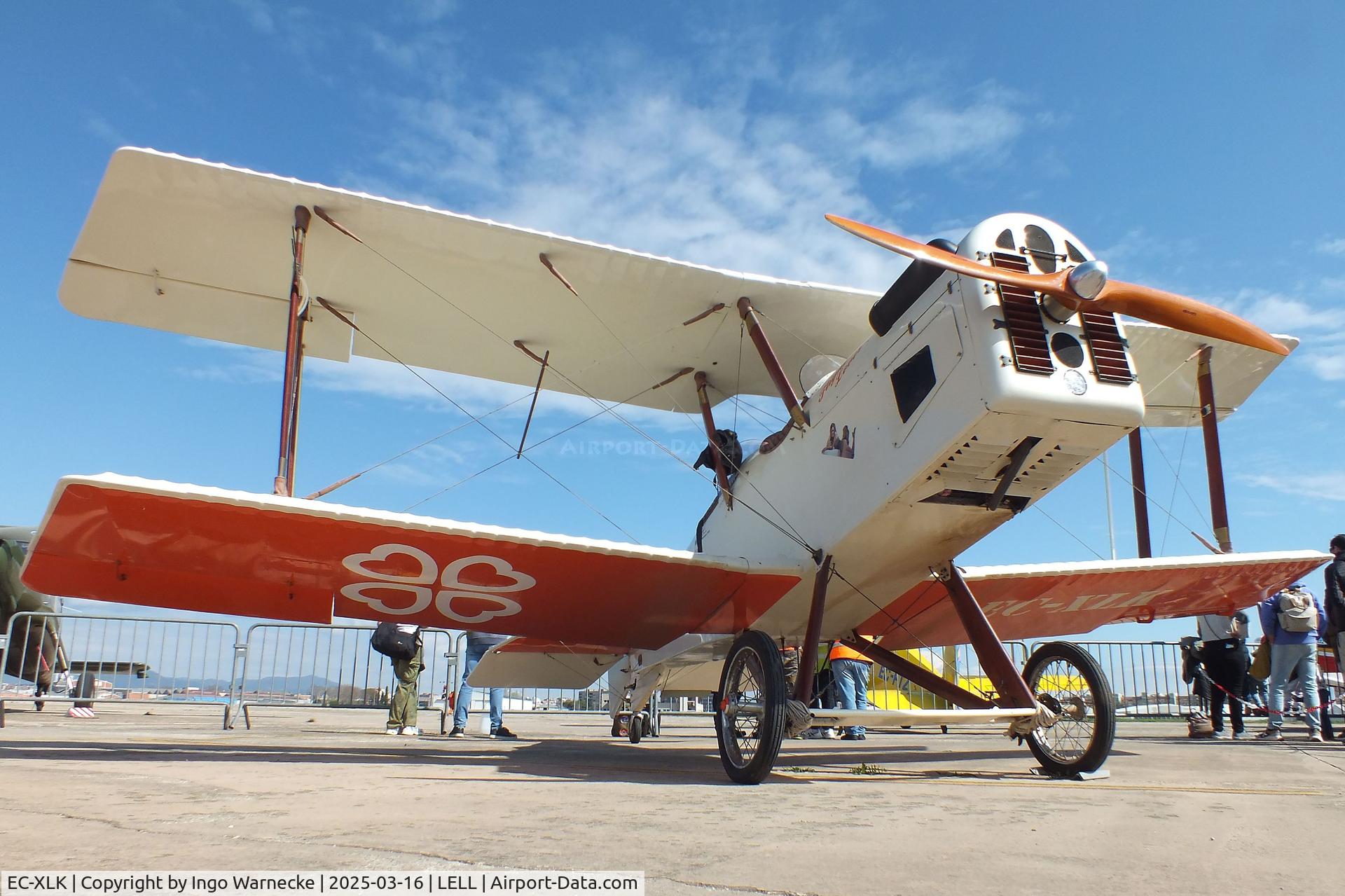EC-XLK, Tot Bipla SE5 replica C/N 13030-2695, Tot Bipla SE5 replica two-seater at the March 2025 FPAC Open Day at Sabadell Airport