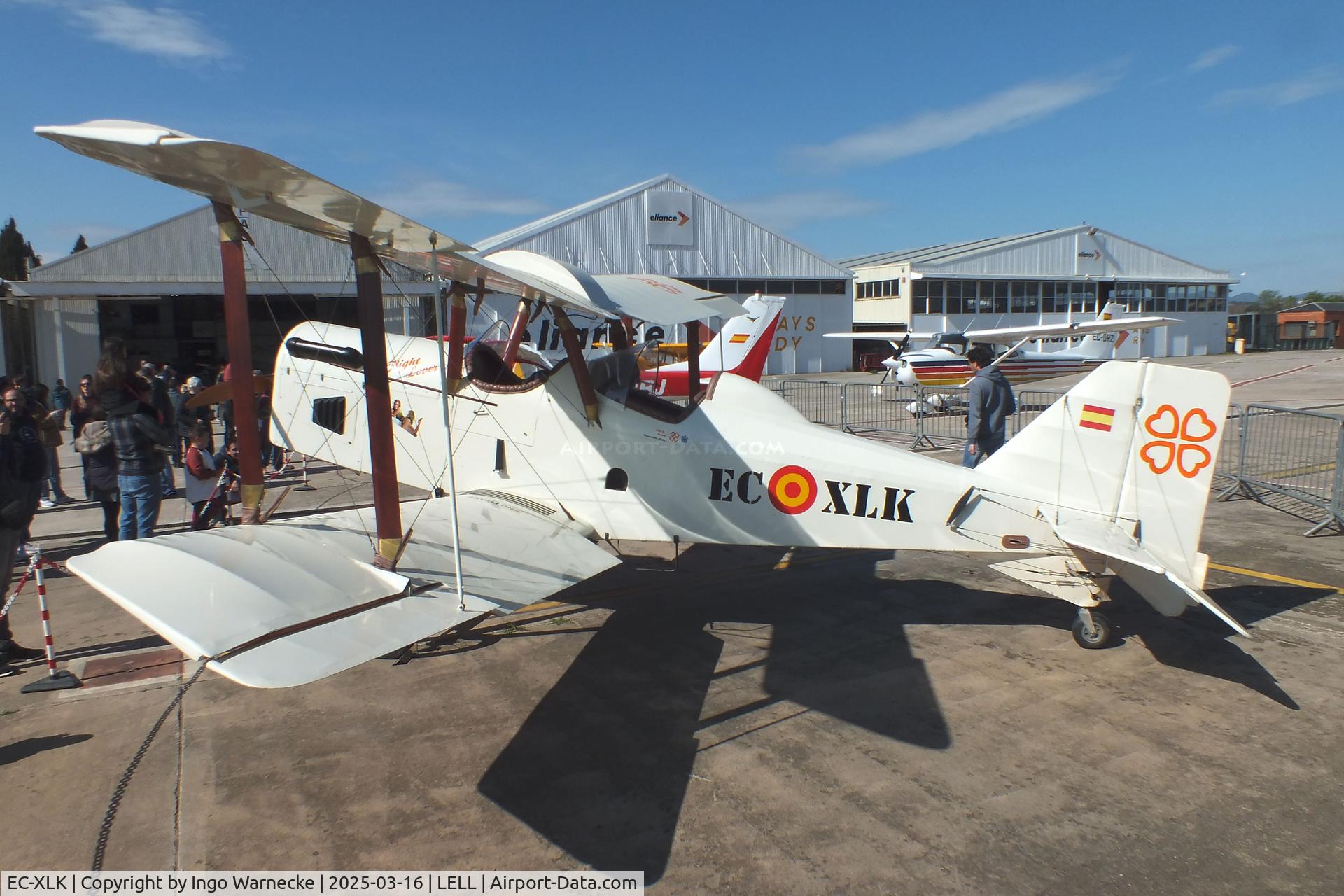 EC-XLK, Tot Bipla SE5 replica C/N 13030-2695, Tot Bipla SE5 replica two-seater at the March 2025 FPAC Open Day at Sabadell Airport