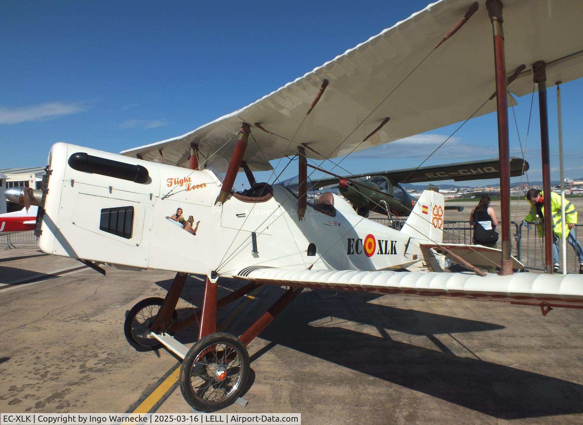 EC-XLK, Tot Bipla SE5 replica C/N 13030-2695, Tot Bipla SE5 replica two-seater at the March 2025 FPAC Open Day at Sabadell Airport