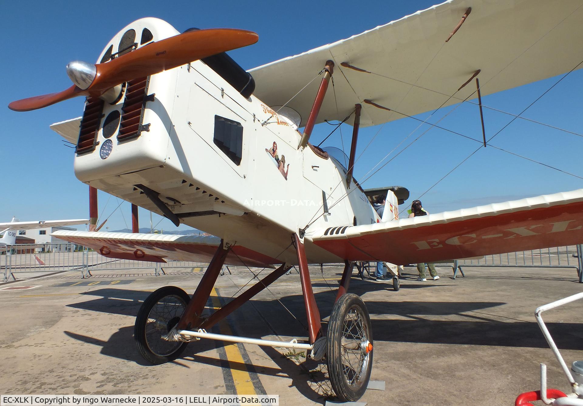 EC-XLK, Tot Bipla SE5 replica C/N 13030-2695, Tot Bipla SE5 replica two-seater at the March 2025 FPAC Open Day at Sabadell Airport