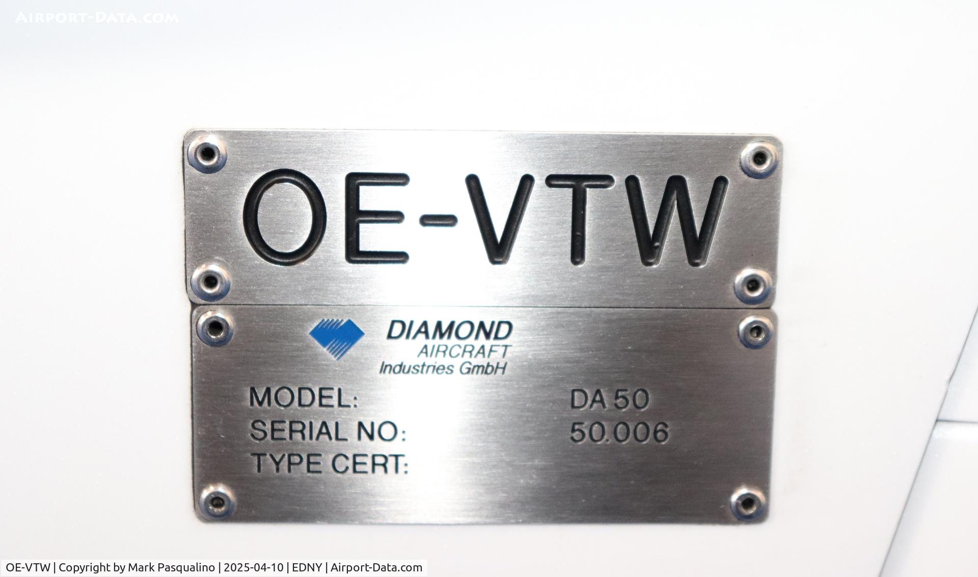 OE-VTW, 2020 Diamond DA-50RG C/N 50.004, Diamond DA-50RG