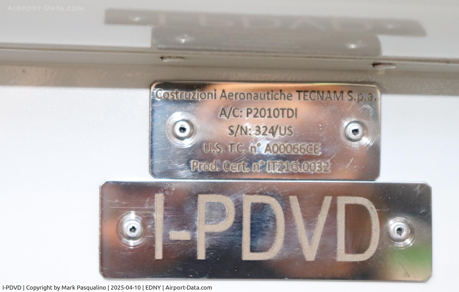 I-PDVD, Tecnam P2010TDI C/N 324/US, Tecnam P2010TDI