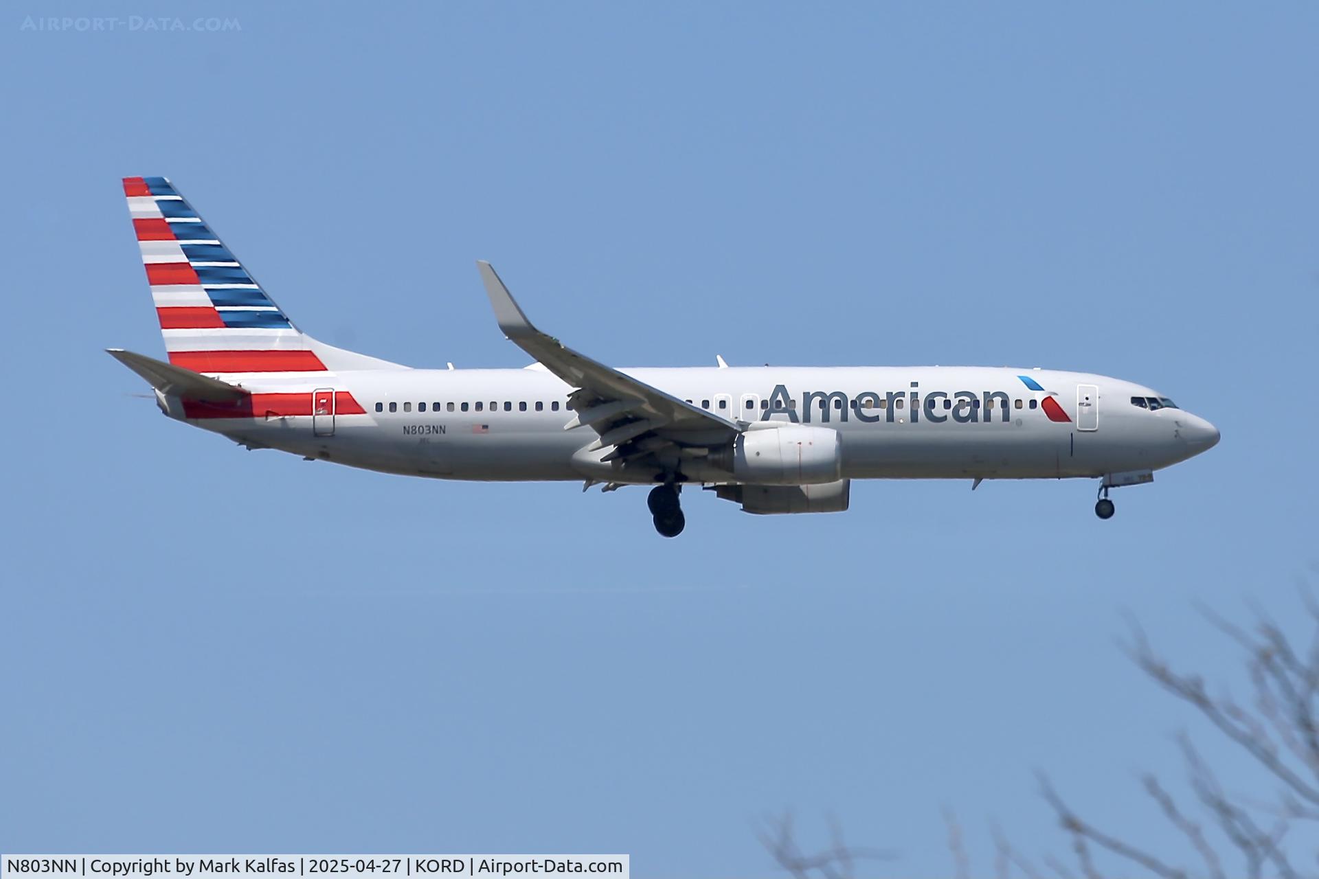 N803NN, 2009 Boeing 737-823 C/N 29566, B738 American Airlines Boeing 737-823 N803NN 10C approach KORD