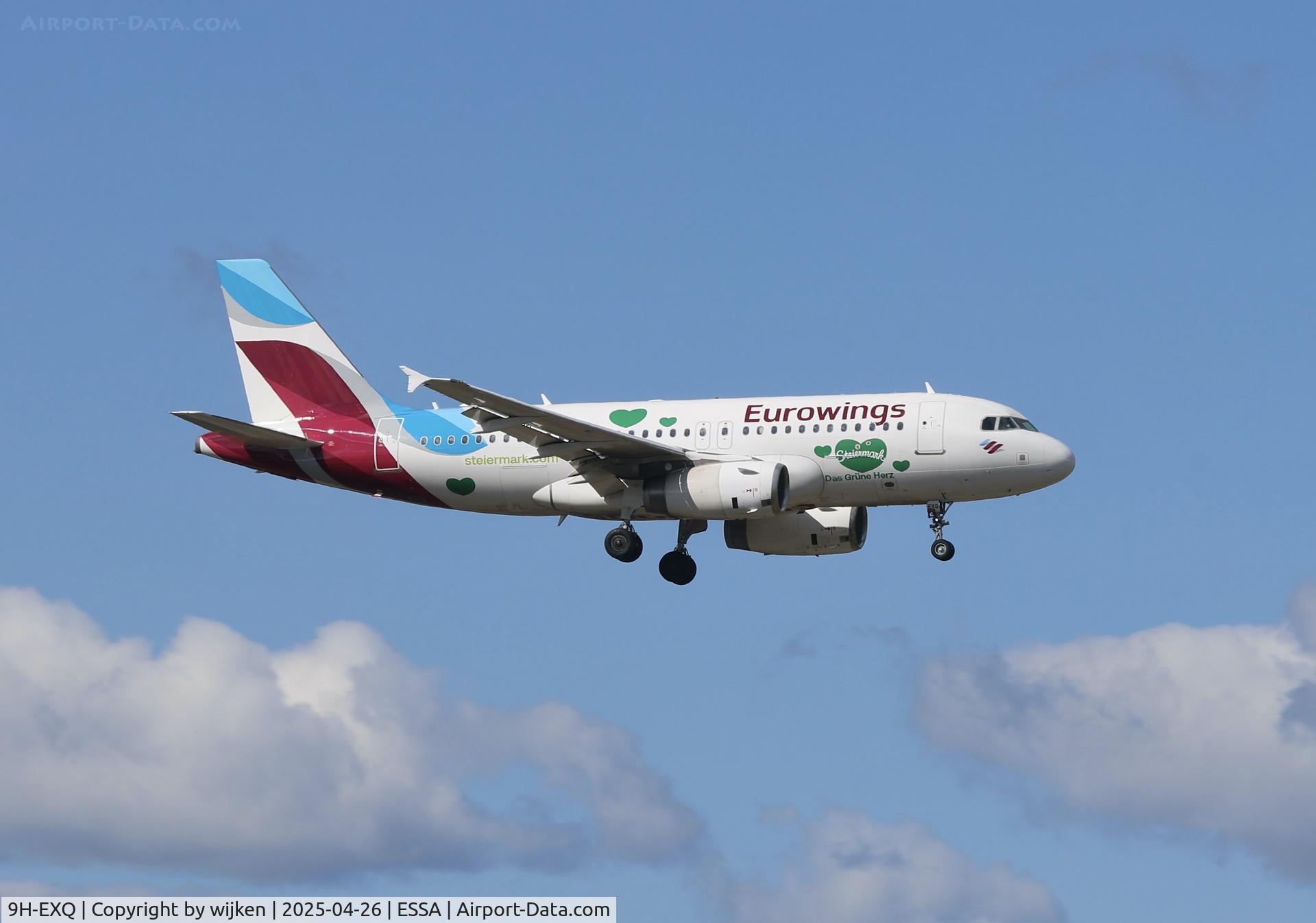 9H-EXQ, 2010 Airbus A319-132 C/N 4256, Rwy 01L