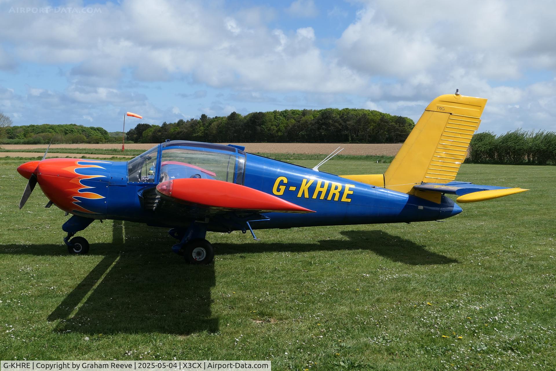 G-KHRE, 1979 Socata Rallye 150SV Garnement C/N 2931, Parked at Northrepps.