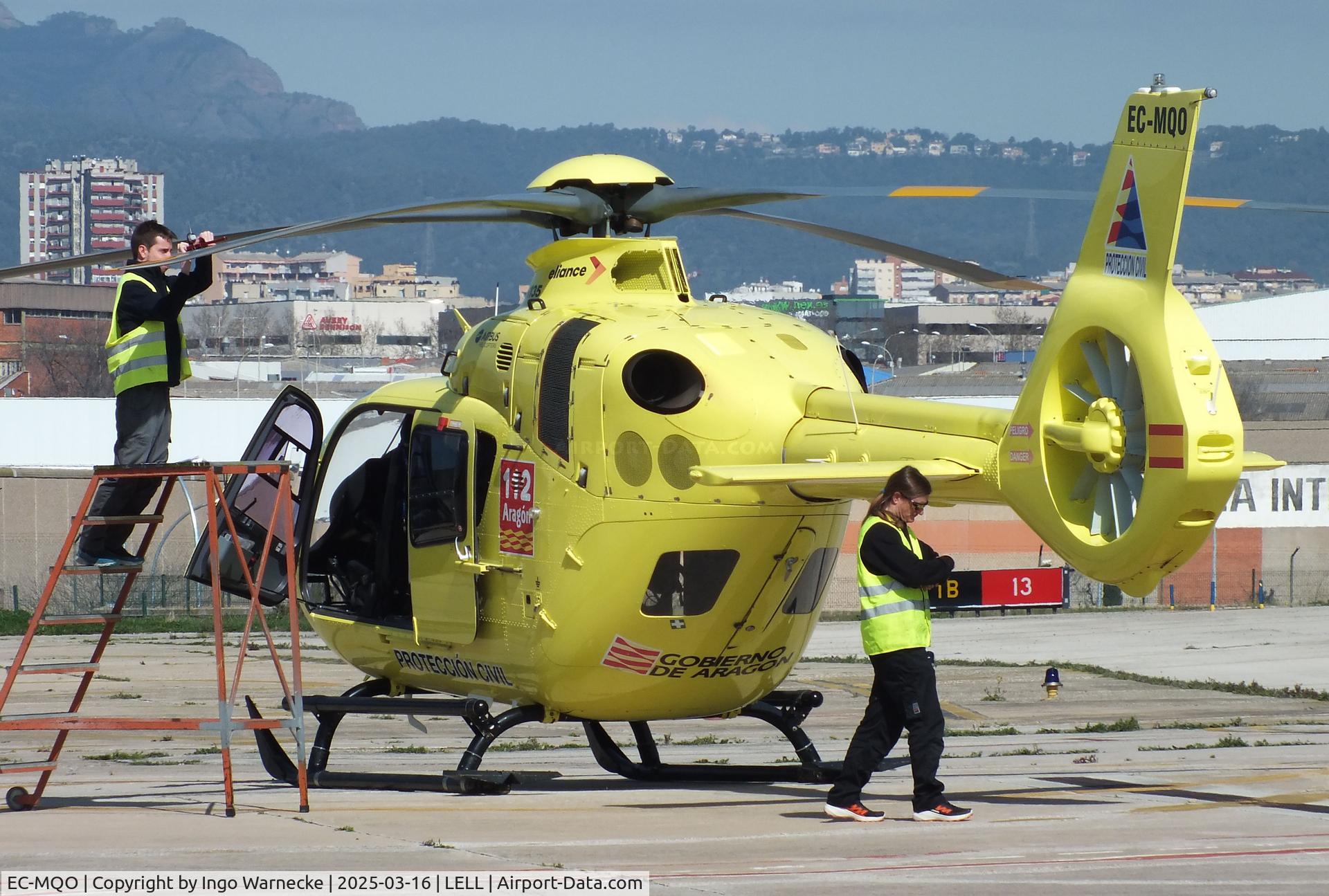 EC-MQO, Airbus Helicopters H135 - EC-135 T3 C/N 1231, Airbus Helicopters H135 (EC135T3) of the Aragon government proteccion civil during the March 2025 FPAC Open Day at Sabadell Airport