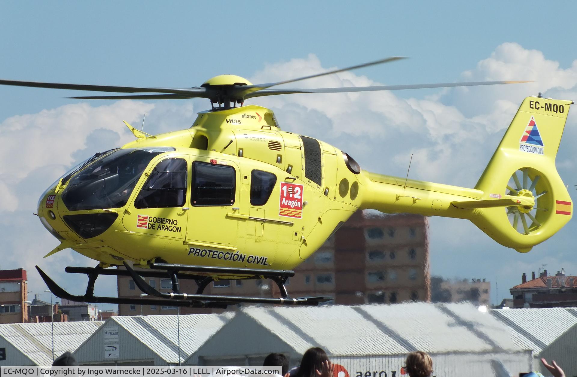EC-MQO, Airbus Helicopters H135 - EC-135 T3 C/N 1231, Airbus Helicopters H135 (EC135T3) of the Aragon government proteccion civil during the March 2025 FPAC Open Day at Sabadell Airport