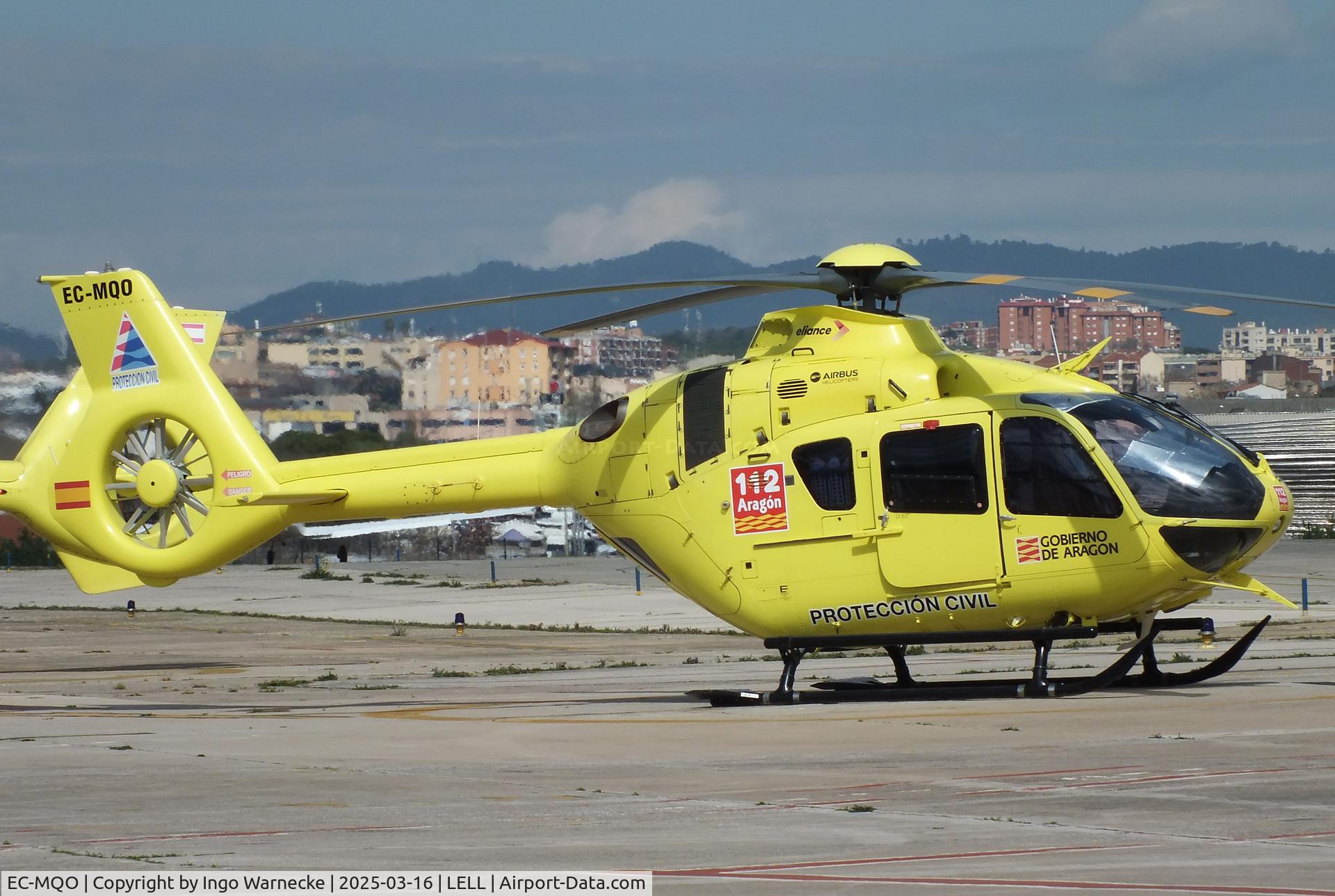 EC-MQO, Airbus Helicopters H135 - EC-135 T3 C/N 1231, Airbus Helicopters H135 (EC135T3) of the Aragon government proteccion civil during the March 2025 FPAC Open Day at Sabadell Airport