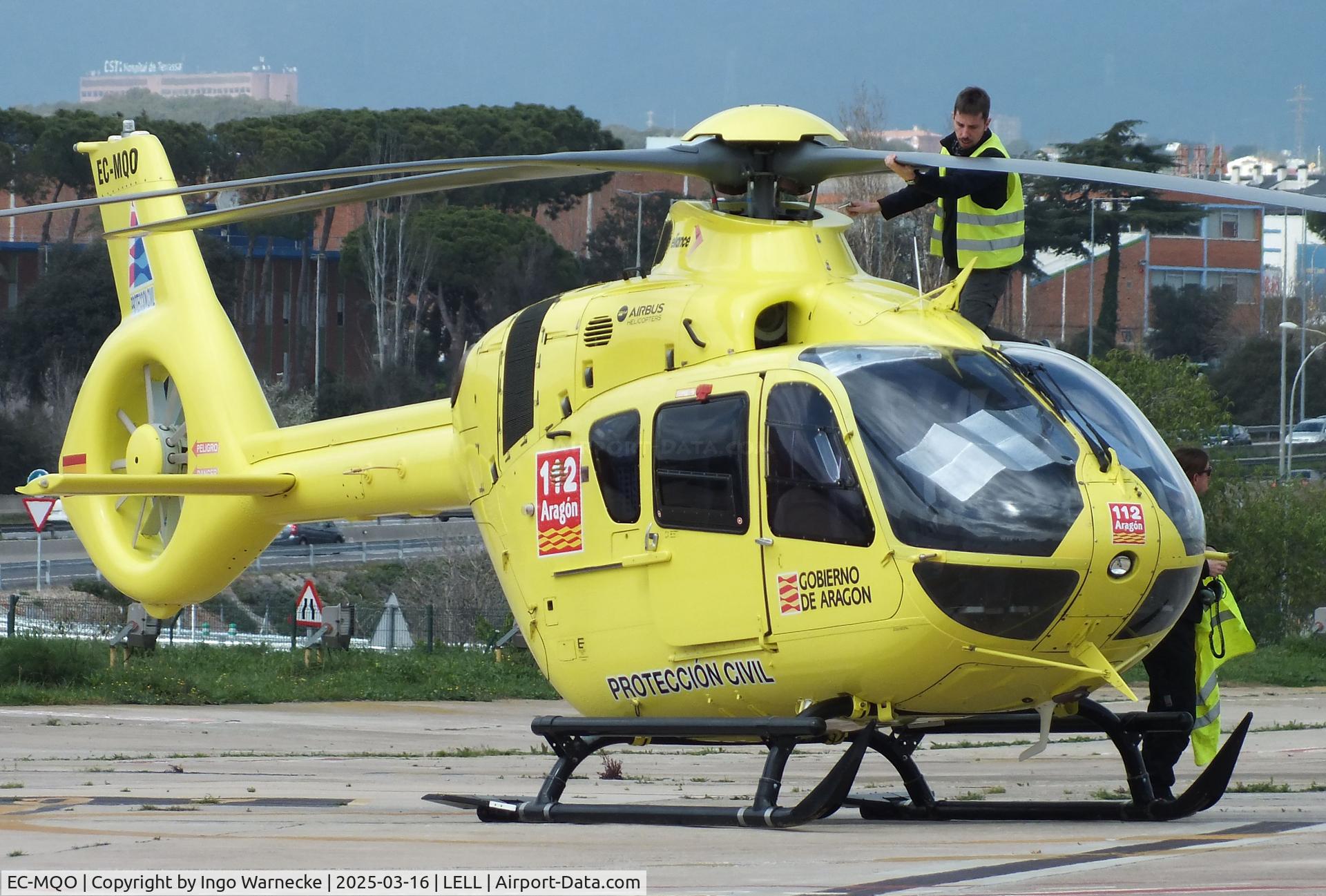 EC-MQO, Airbus Helicopters H135 - EC-135 T3 C/N 1231, Airbus Helicopters H135 (EC135T3) of the Aragon government proteccion civil during the March 2025 FPAC Open Day at Sabadell Airport