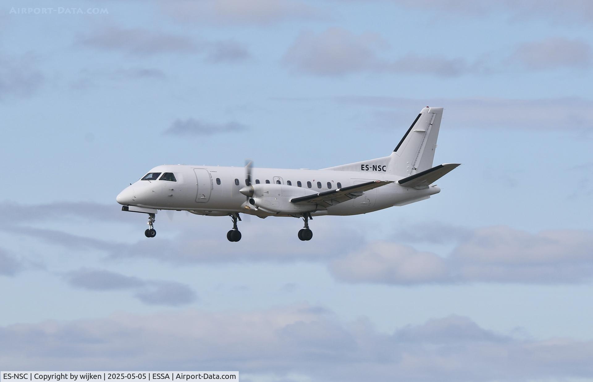 ES-NSC, 1991 Saab 340B C/N 340B-248, Rwy 26