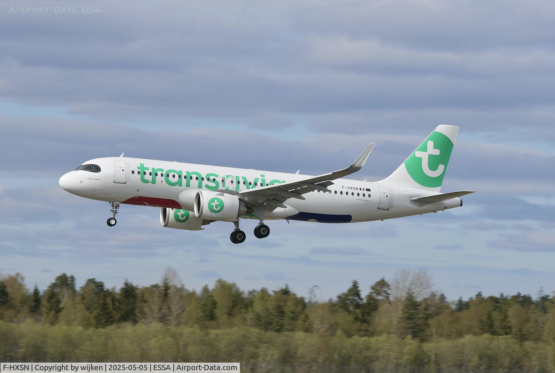 F-HXSN, 2025 Airbus A320-252N C/N 12502, Rwy 26