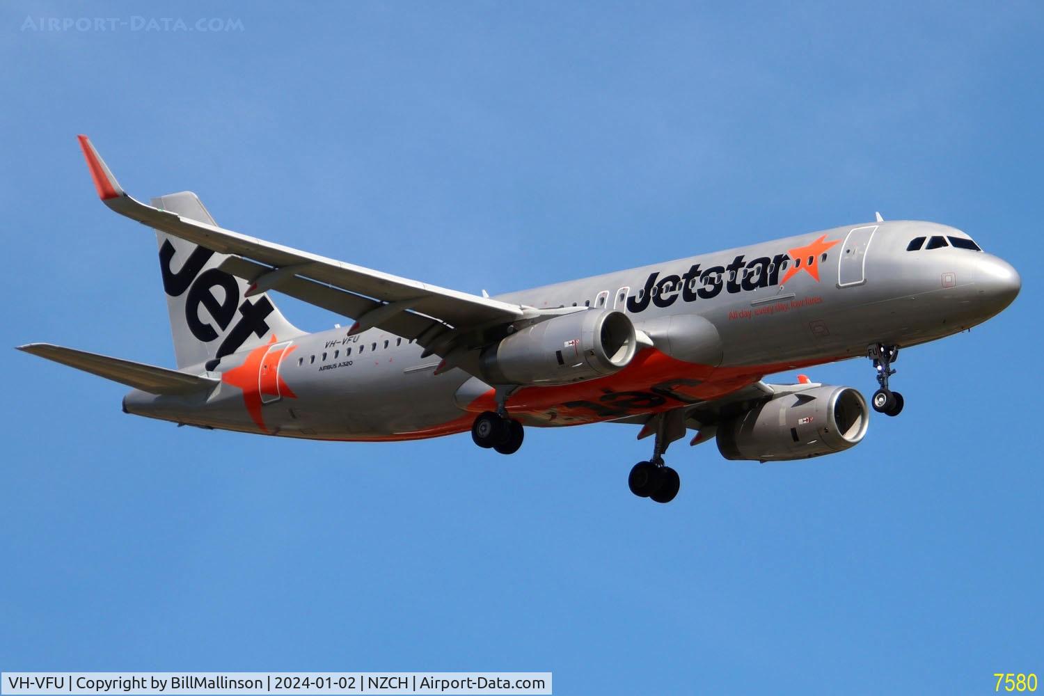 VH-VFU, 2013 Airbus A320-232 C/N 5814, Arriving from AKL